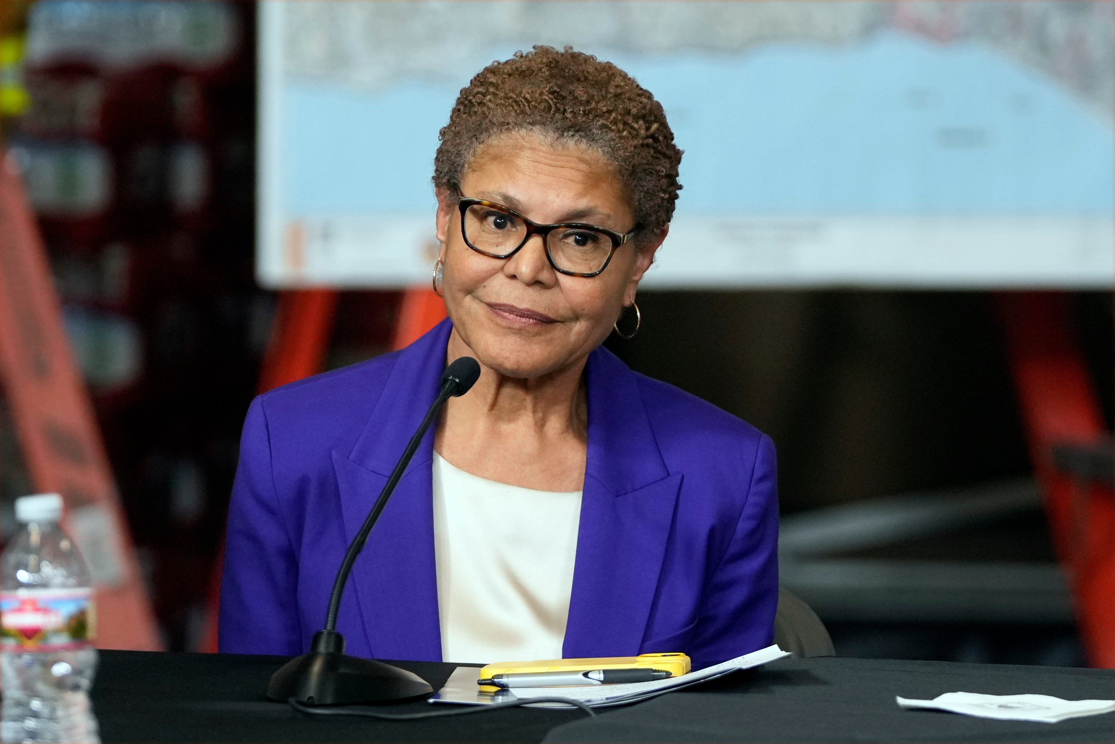 Noem blasted Los Angeles Mayor Karen Bass for describing LA as ‘a city of immigrants,’ suggesting that violence had erupted because the mayor had ‘protected them for years’