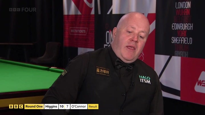 <p>Snooker champion John Higgins reveals personal reason behind breaking down in live interview.</p>