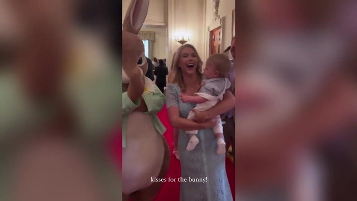 Trump’s press secretary Karoline Leavitt shares behind scenes video of baby son at White House.