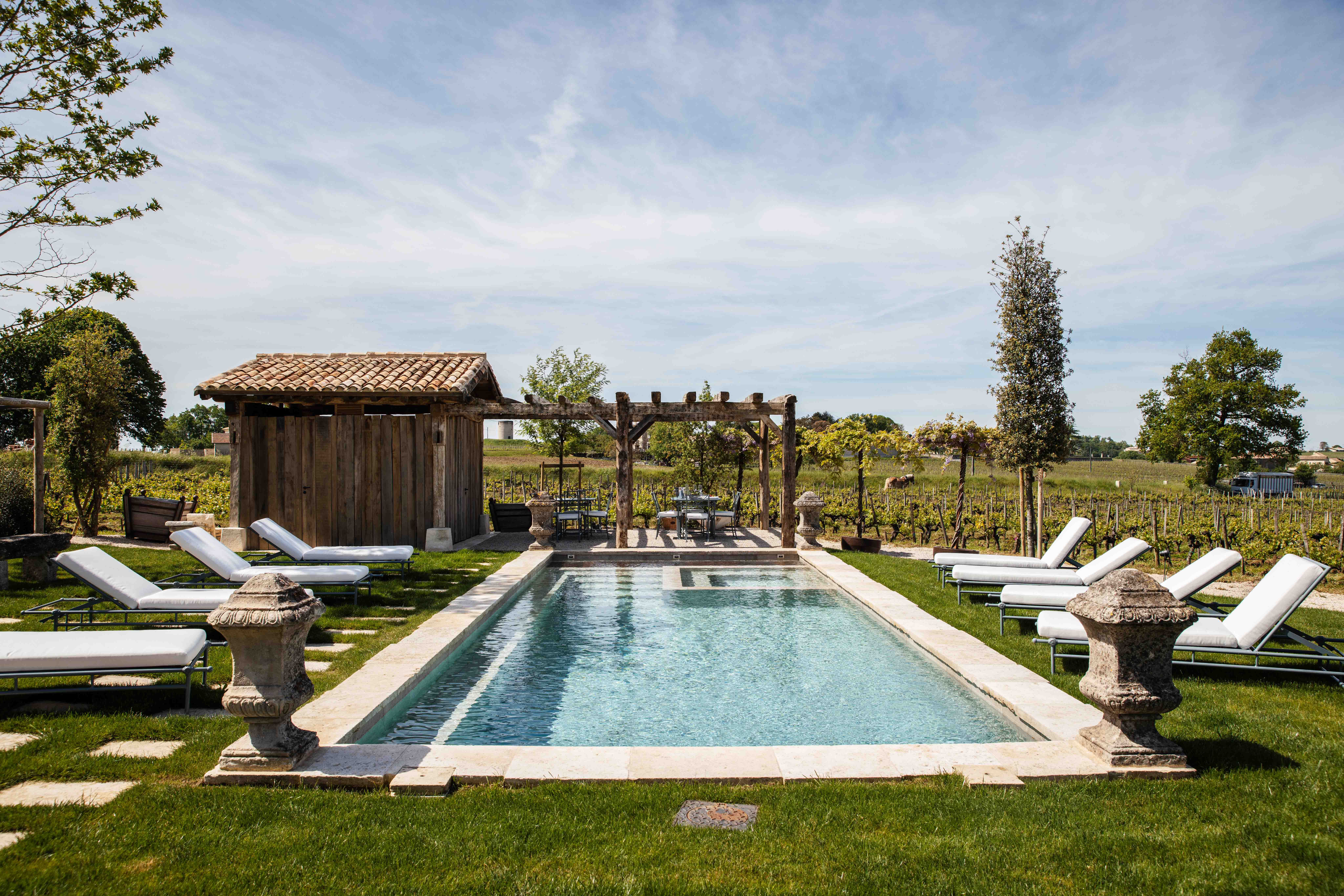 Foodies and wine aficionados should book a stay in Maison Emilion, nestled amid Bordeaux’s beautiful vineyards