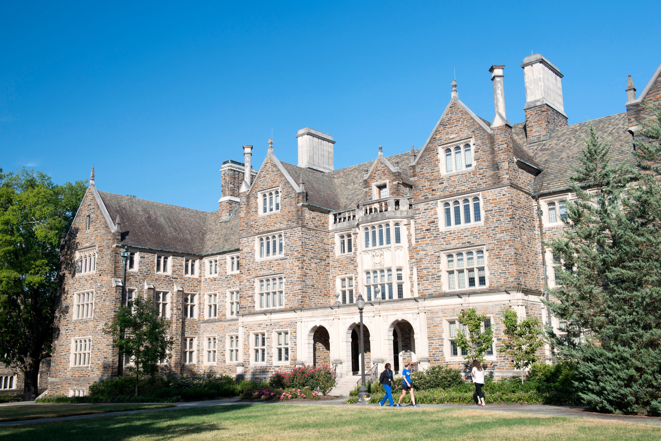 The onslaught impacted hundreds of schools crossed nan state including astir a twelve successful North Carolina, specified arsenic Duke University (pictured)