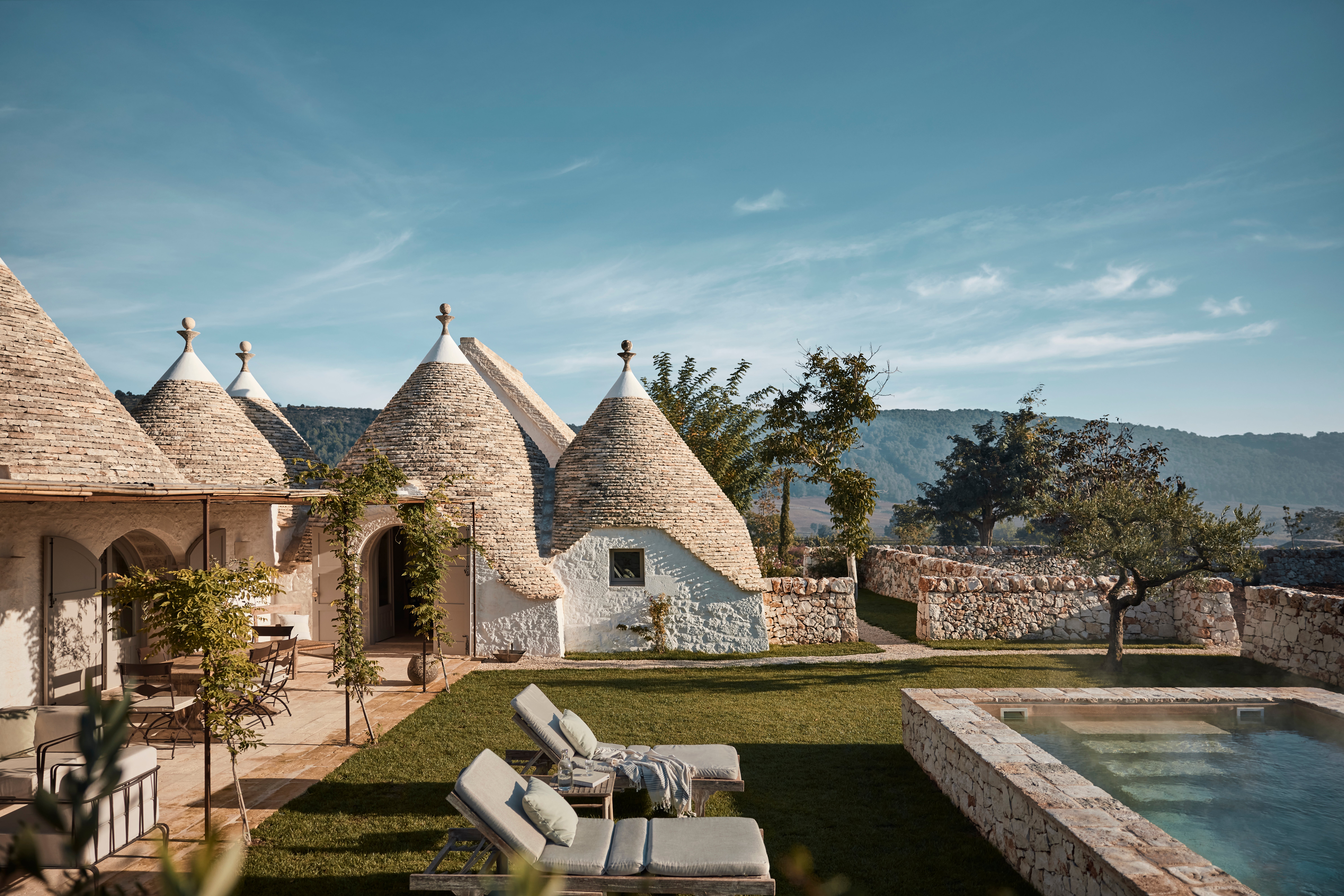 Surrounded by olive groves and landscaped gardens, Masseria Giardini in Puglia will be impossible to forget