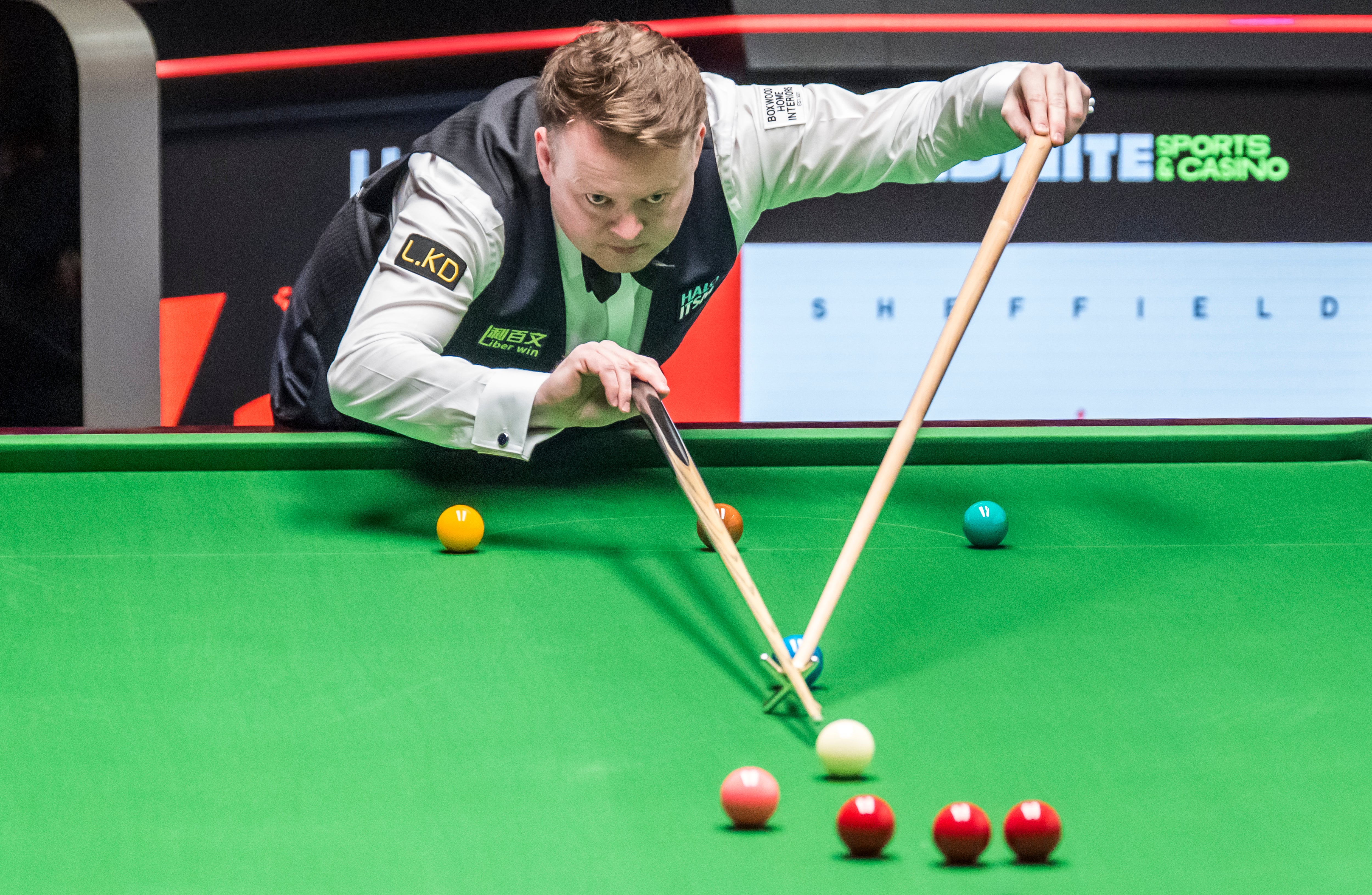 Shaun Murphy during his match against Daniel Wells