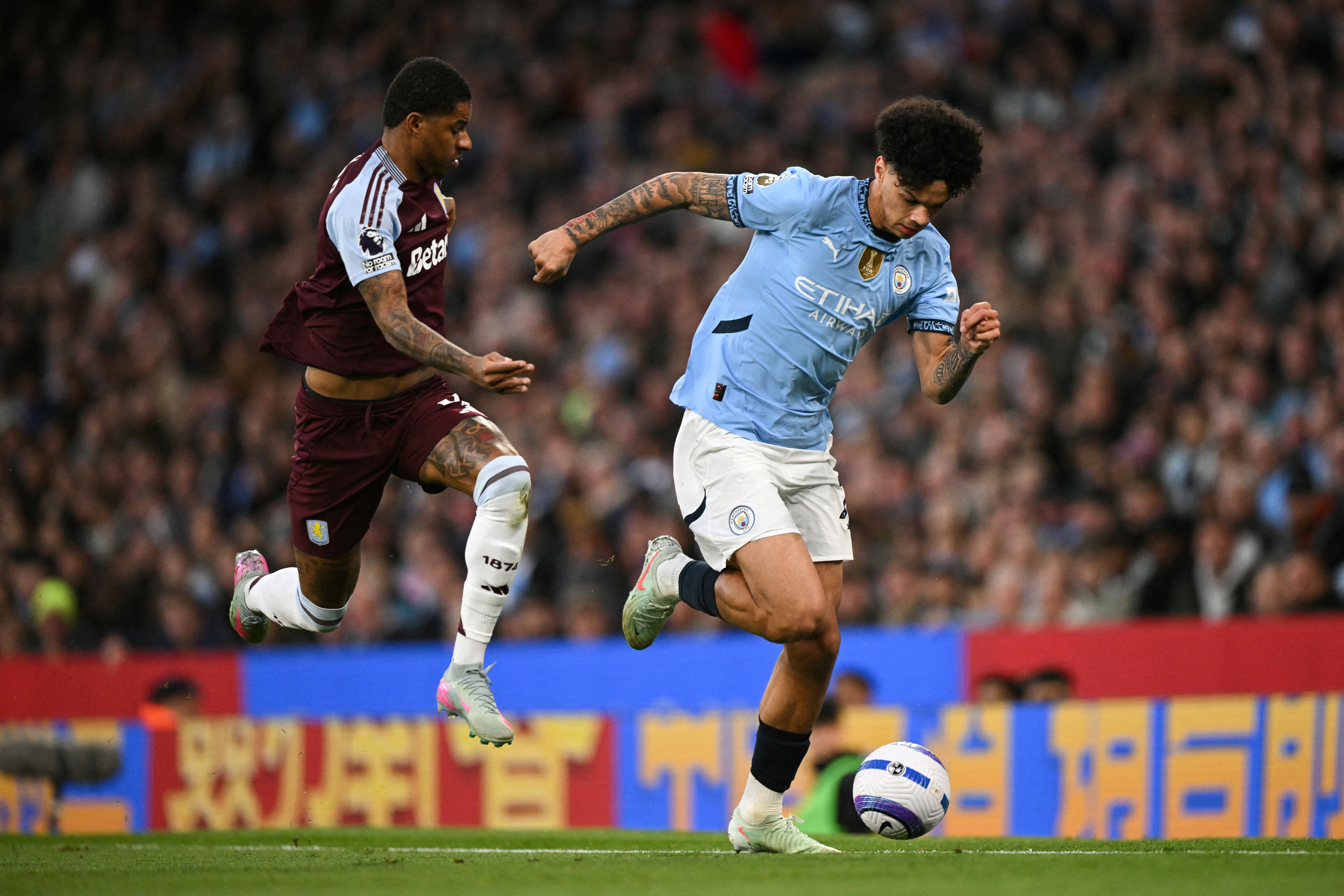 Nico O’Reilly was electric throughout the night and was a fine partner for Omar Marmoush