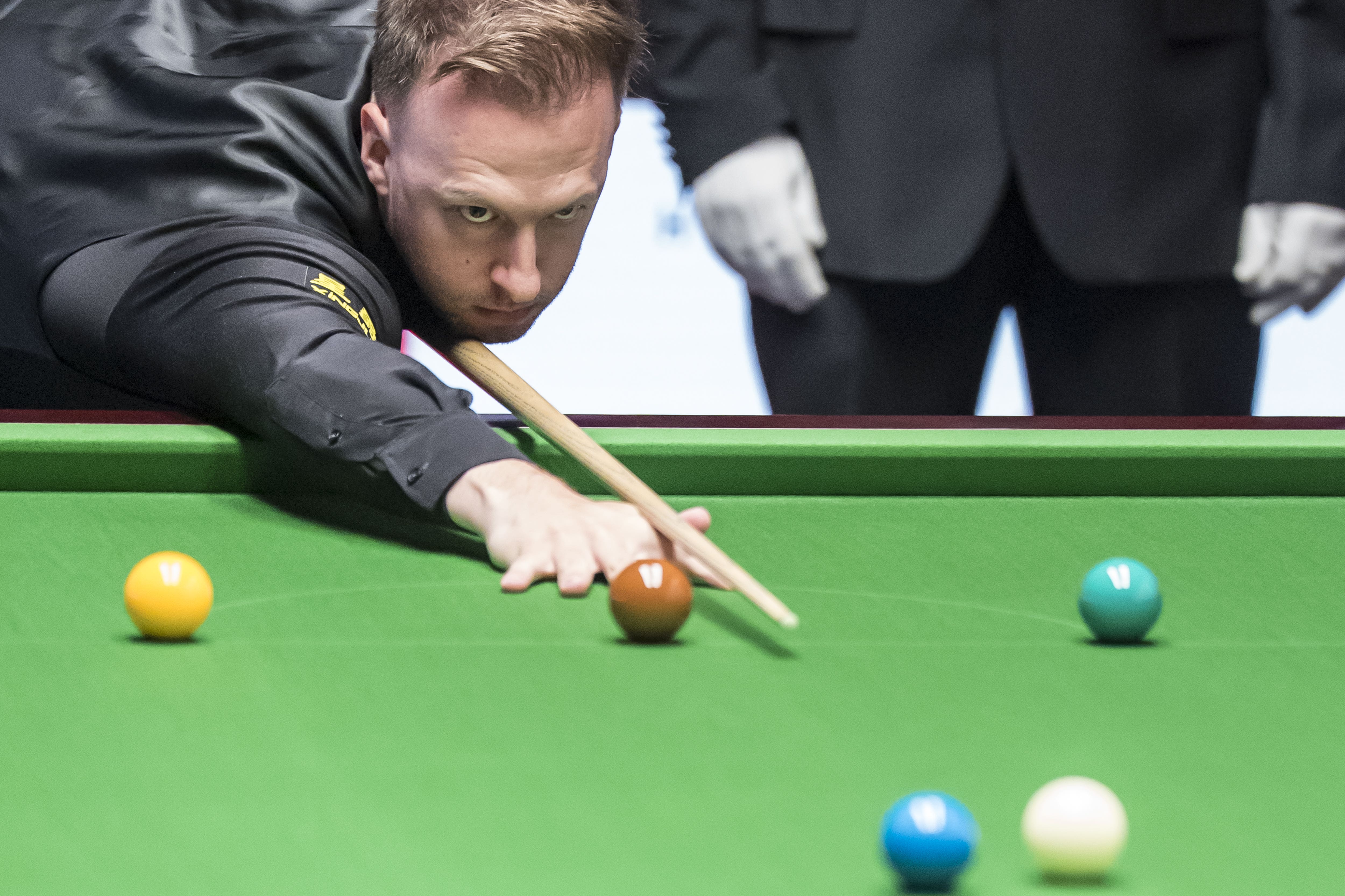 Judd Trump established a 6-3 lead over Zhou Yuelong (Danny Lawson/PA)