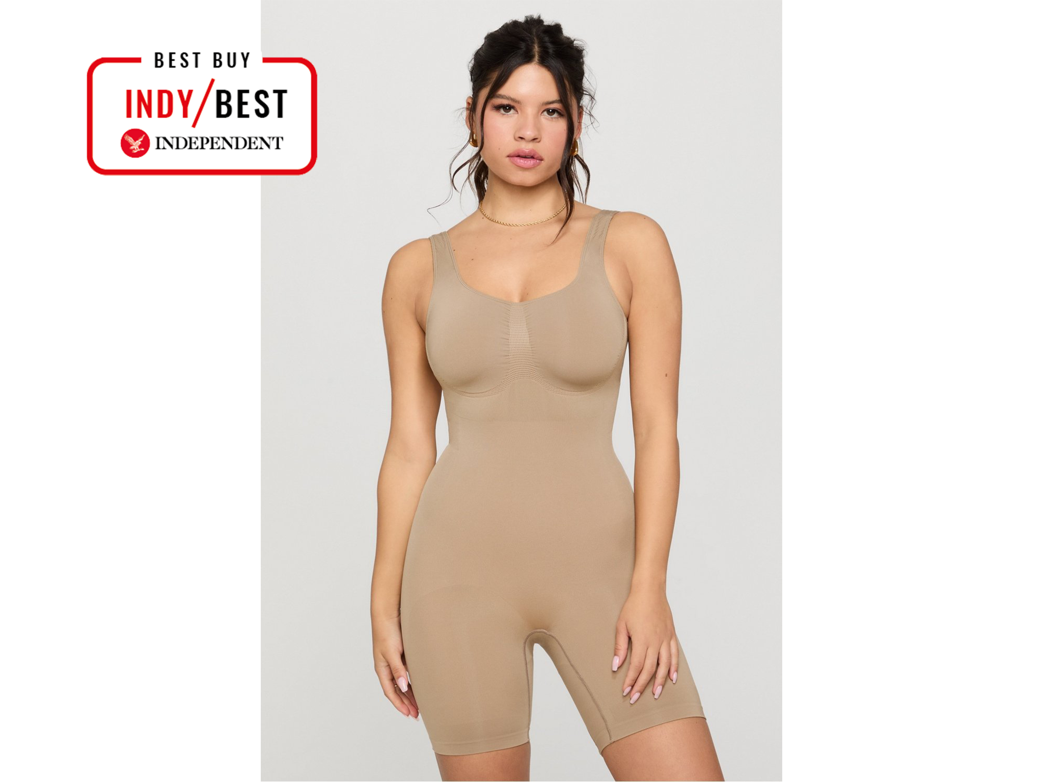 Best shapewear Indybest review Yitty nearly naked shaping mid thigh bodysuit