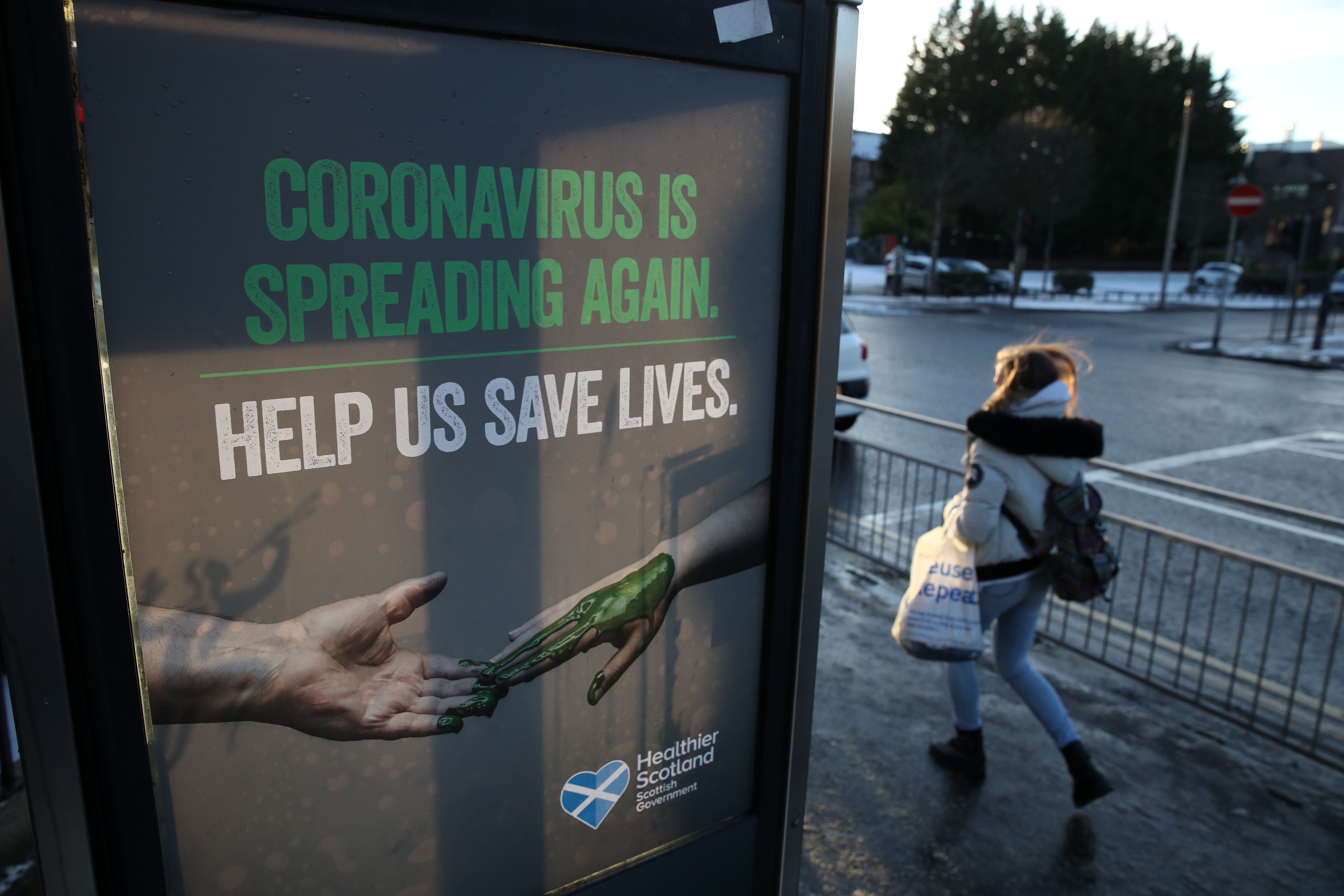 Researchers found people did not change their behaviour to follow differing regional restrictions (Andrew Milligan/PA)