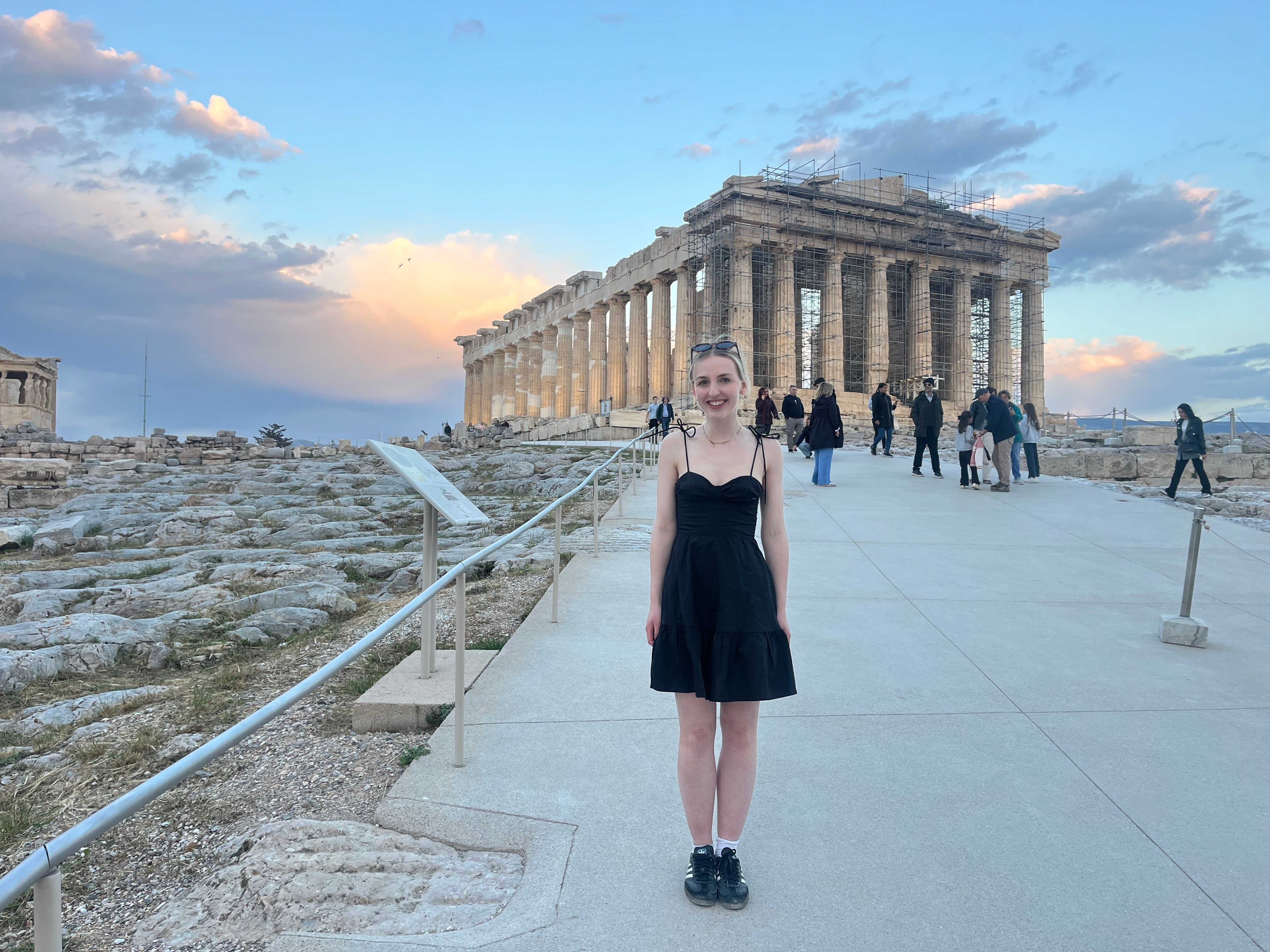 Camilla Foster at the Acropolis