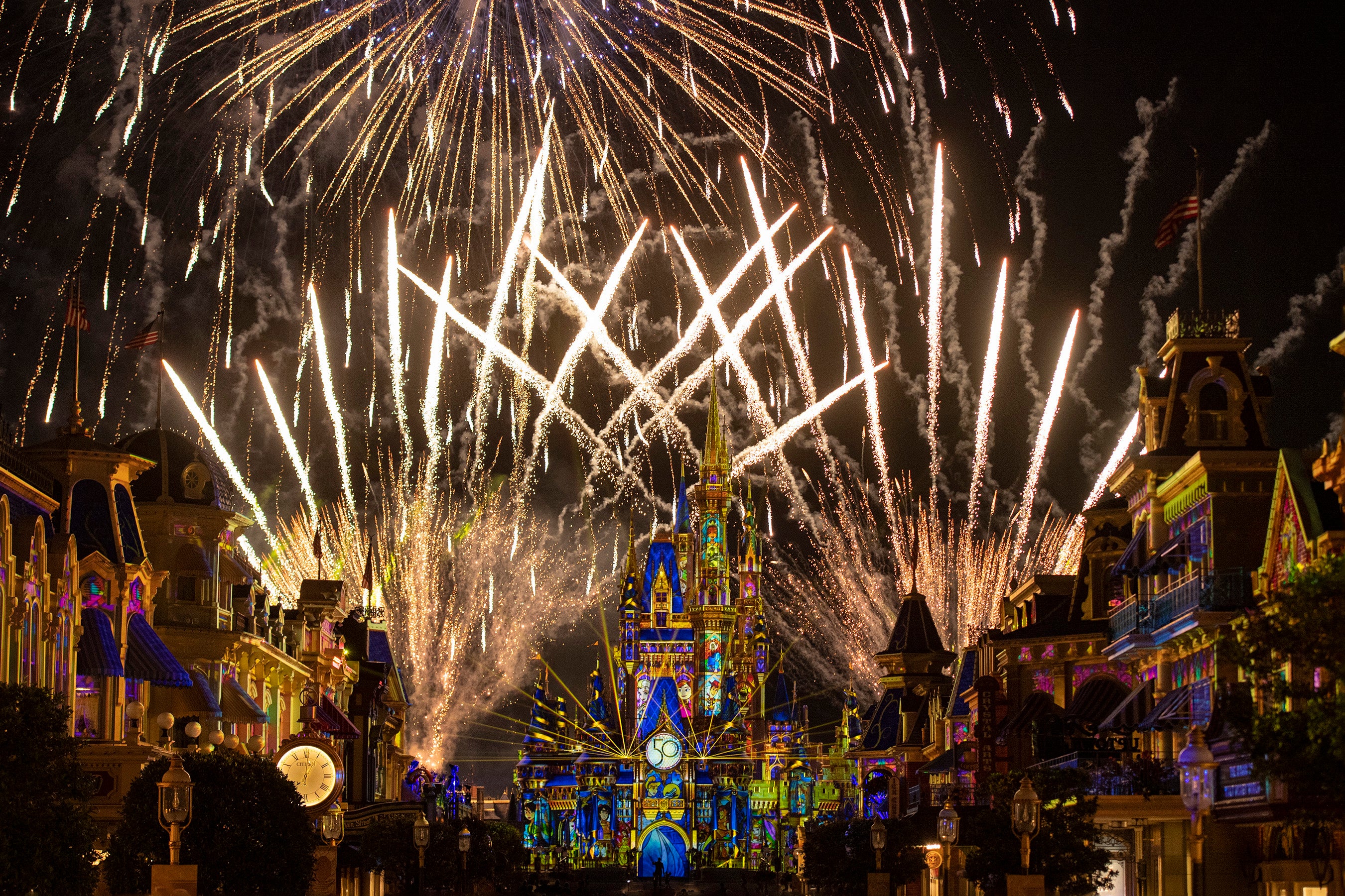 The Happily Ever After spectacle at Walt Disney World in Florida