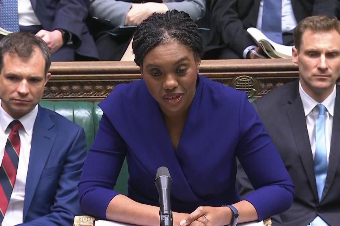 Kemi Badenoch accused the PM of twisting in the wind (House of Commons/UK Parliament)