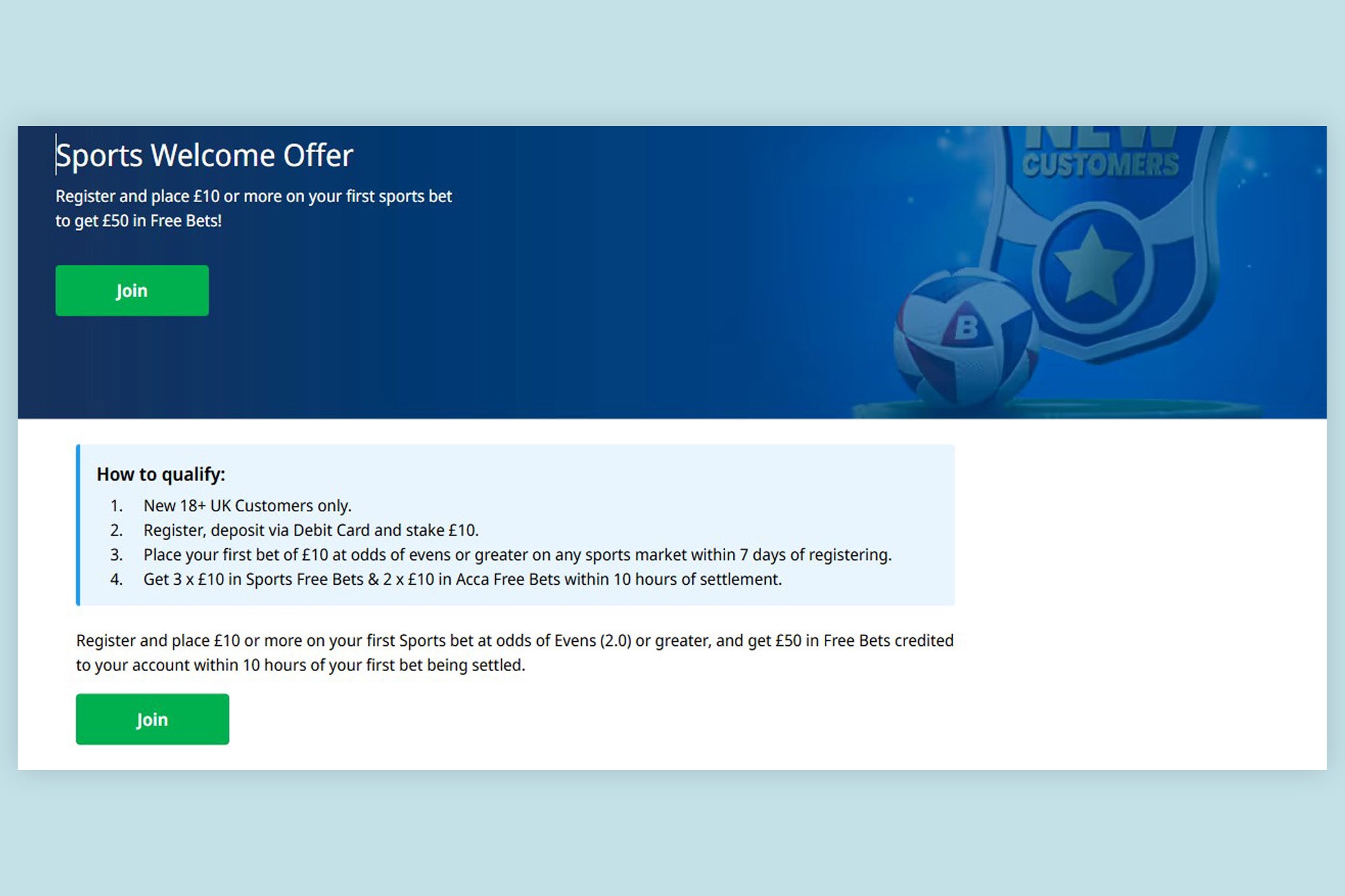The Betfred welcome bonus be wagered entirely on racing
