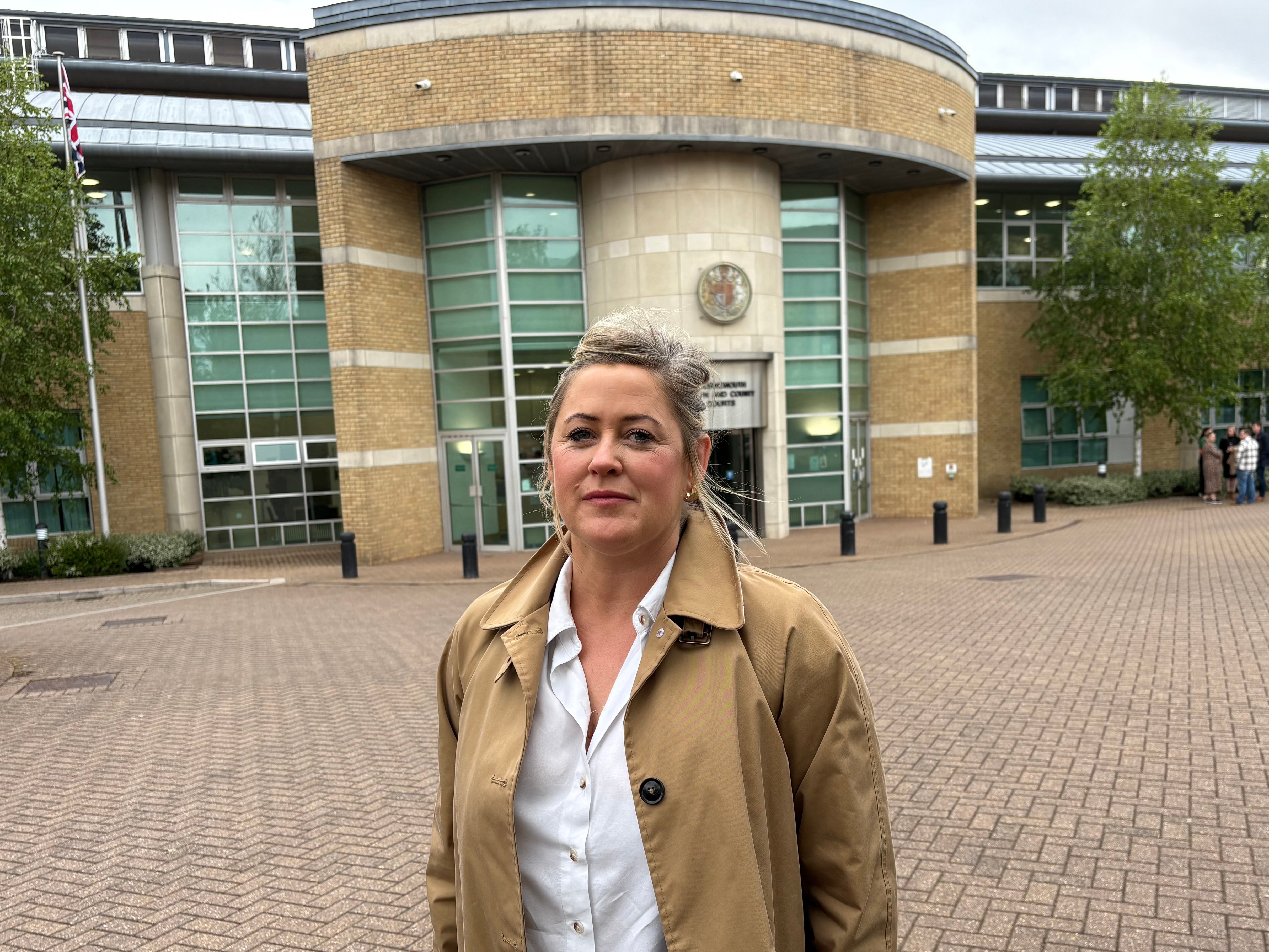 Detective Chief Inspector Aimee Schock of Dorset Police speaking to the media outside Bournemouth Crown Court after Jordan Wilkes was jailed for 30 years