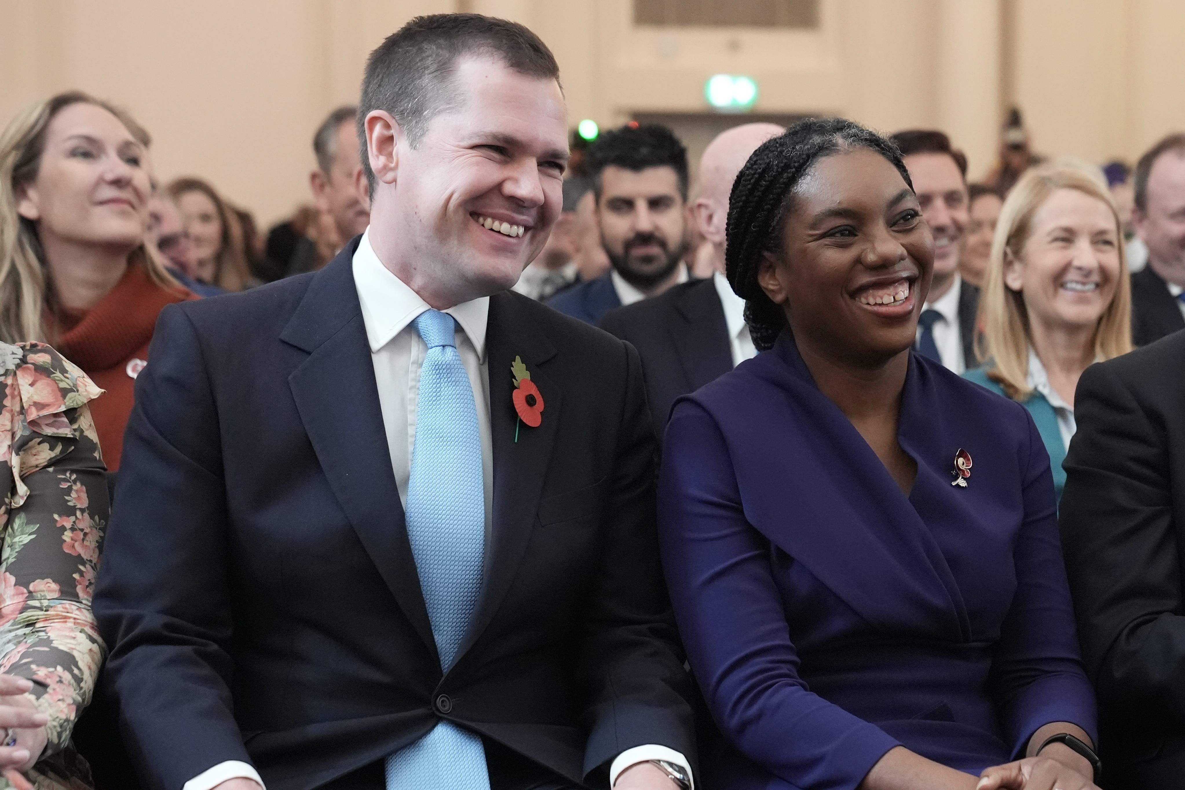 Kemi Badenoch with Robert Jenrick are ‘in agreement’ over unity among the centre-right, a spokesperson said (PA)