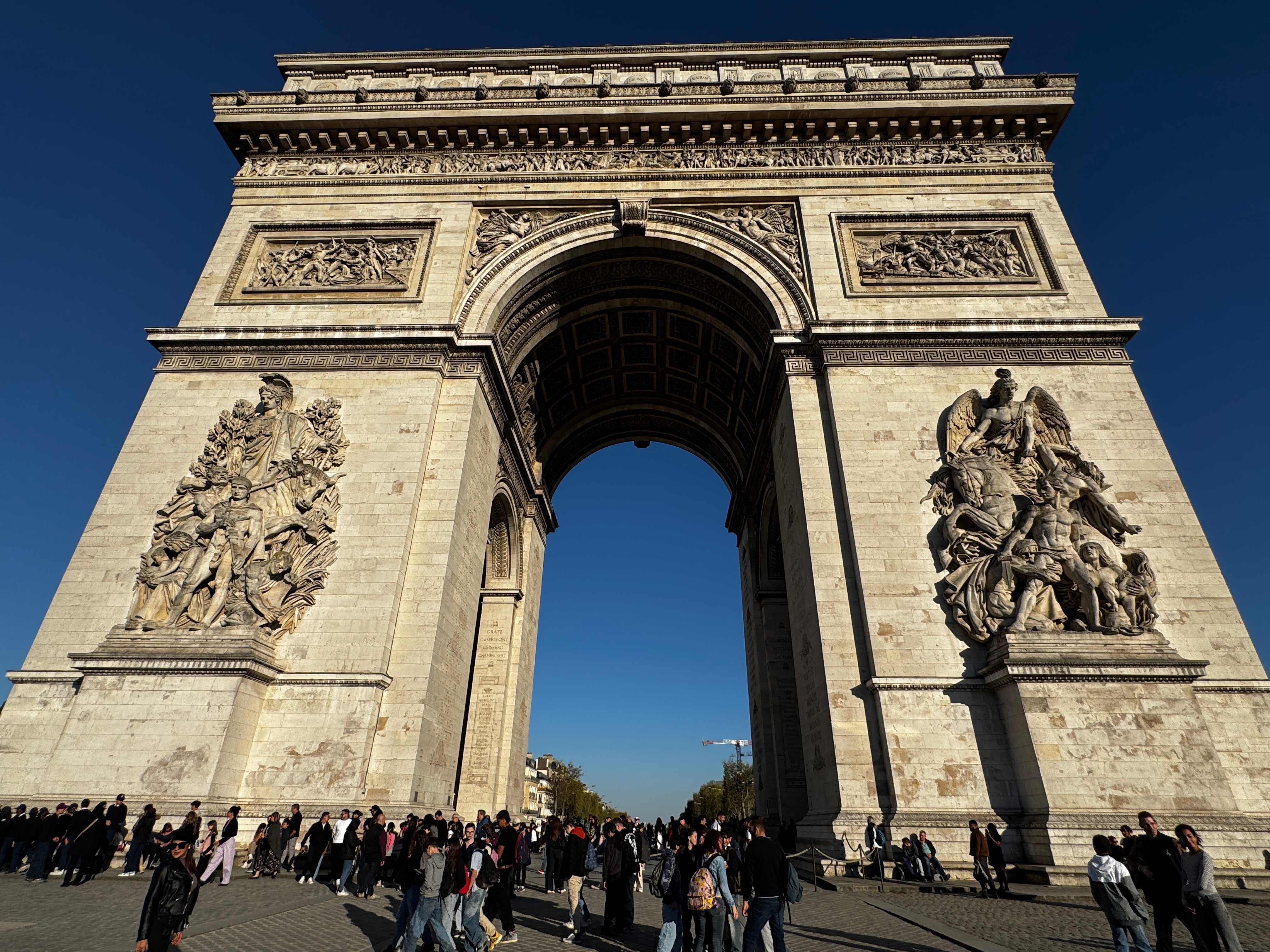 The Arc de Triomphe was the starting point for the family’s sightseeing