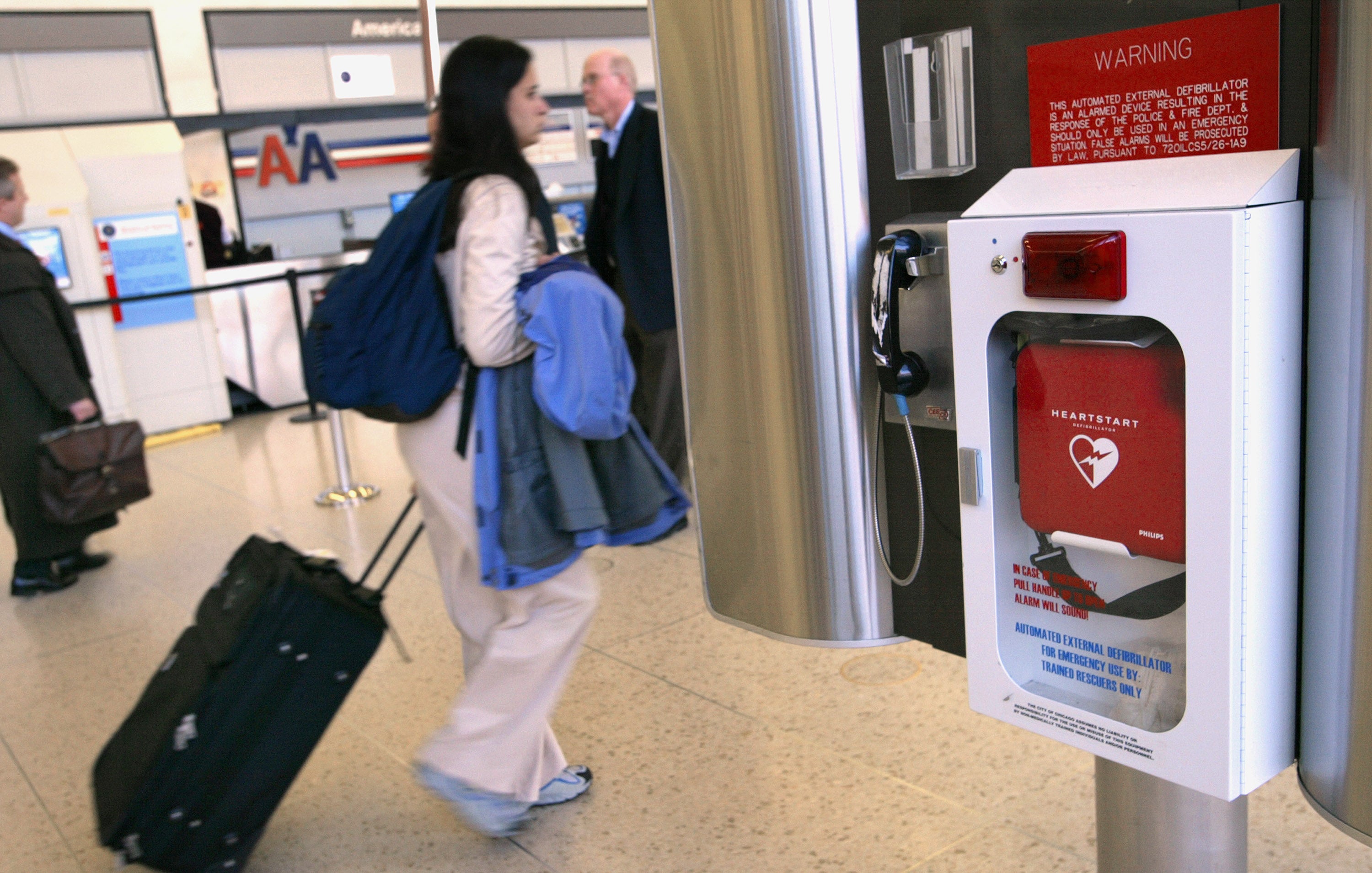 Defibrillators are required equipment on all commercial aircraft in the U.S.