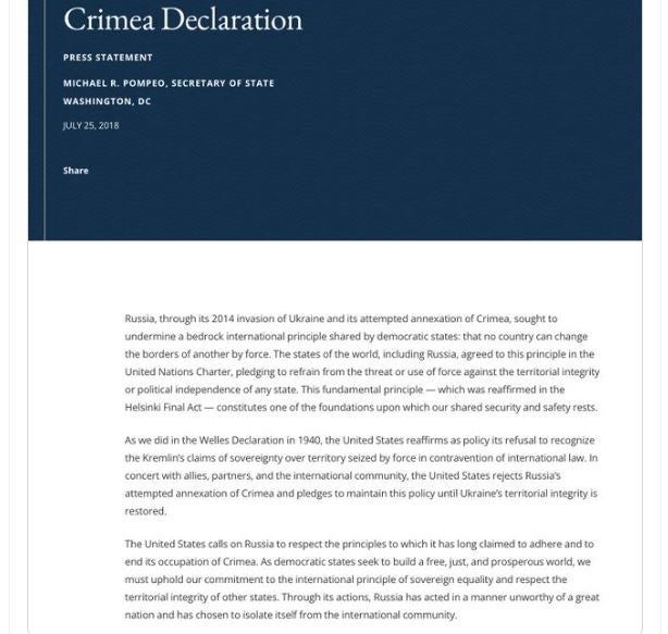 The Crimea Declaration