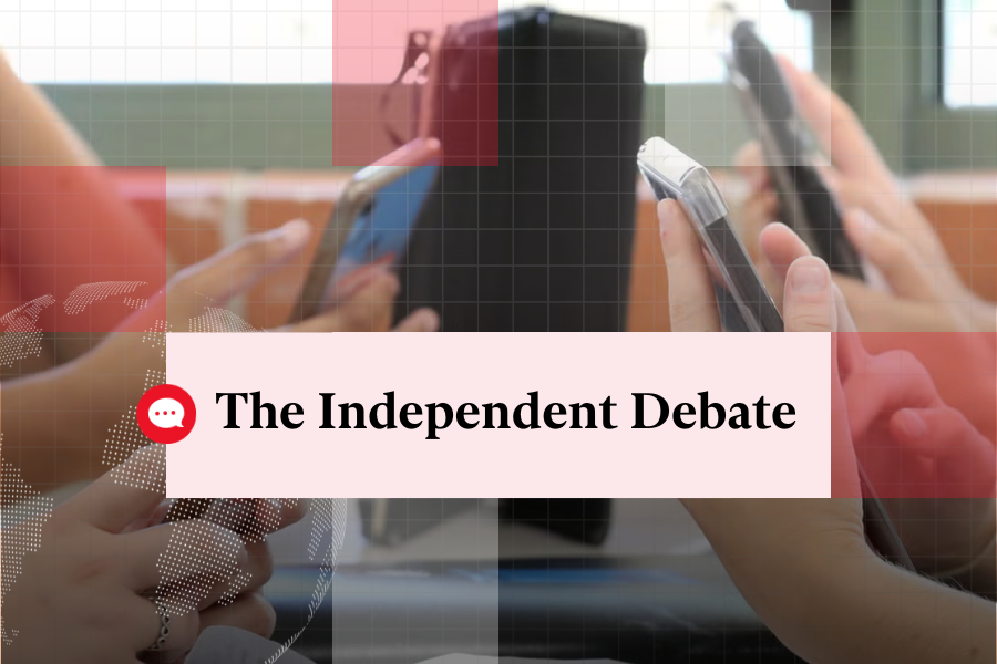 Should mobile phones be completely banned in school? (Alamy/PA)