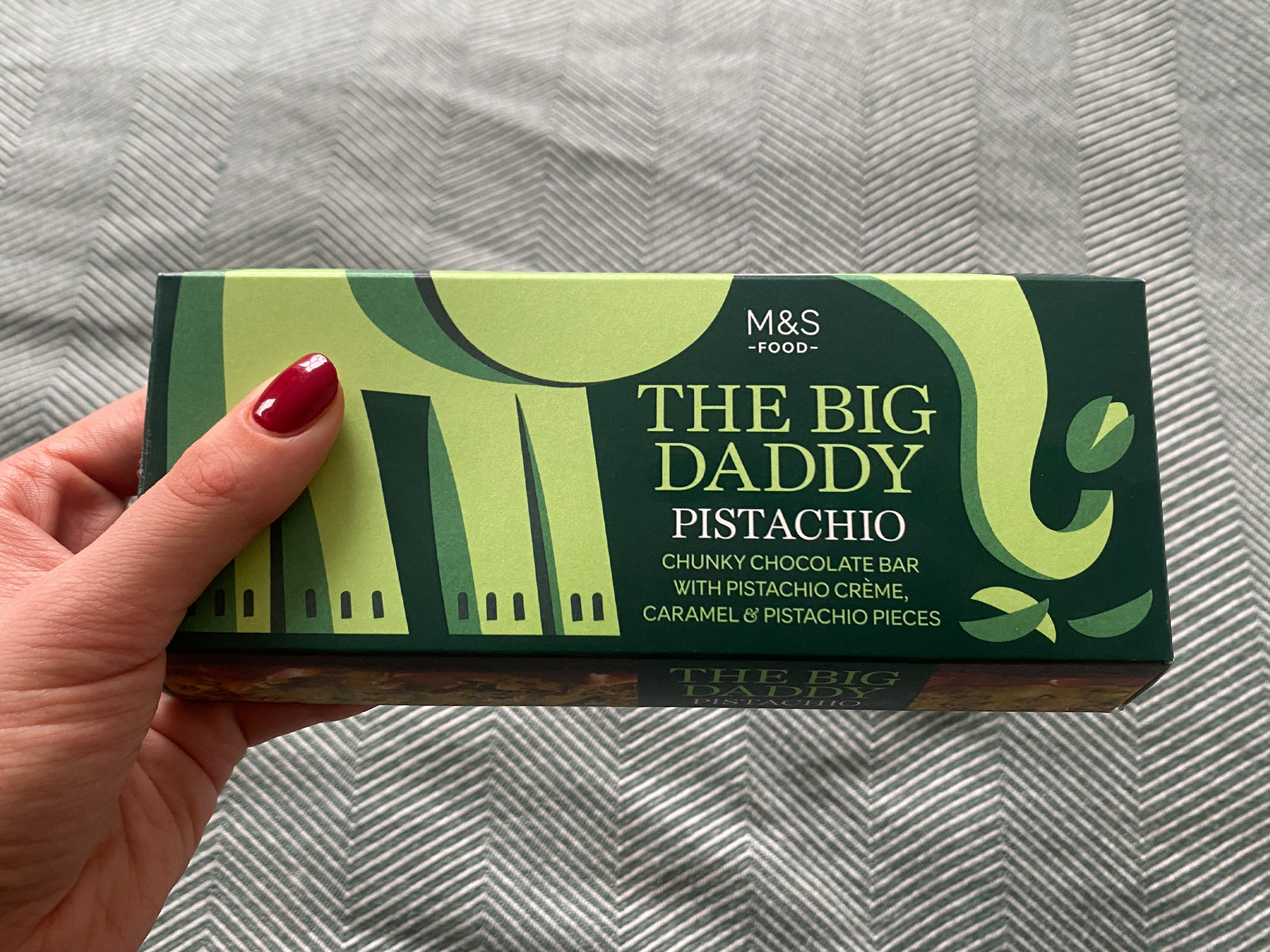 M&S the big daddy pistachio chcolate bar review indybest