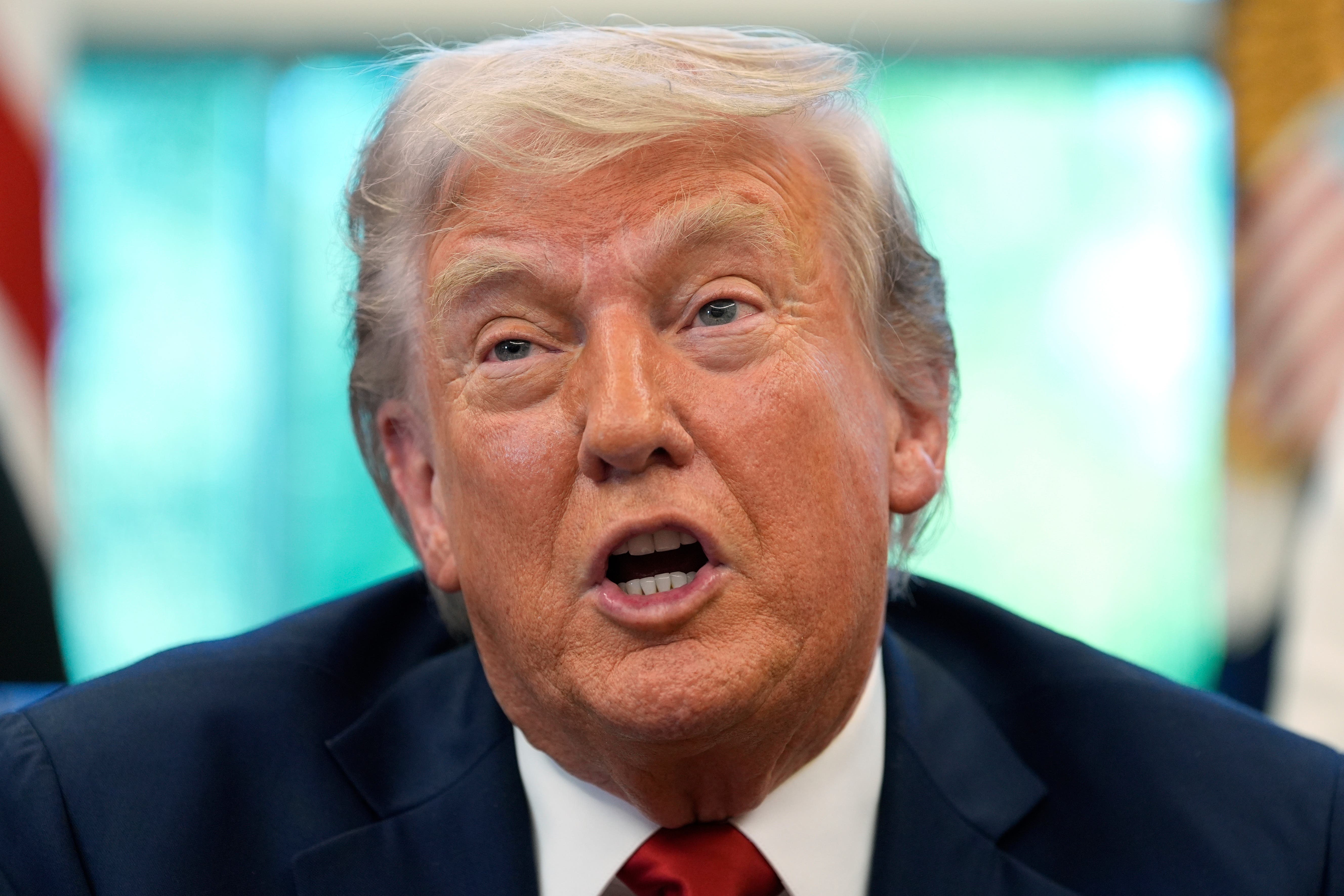 Donald Trump claimed Volodymyr Zelensky’s opposition to giving up Crimea to Russia was standing in the way of peace in Ukraine (Alex Brandon/AP)