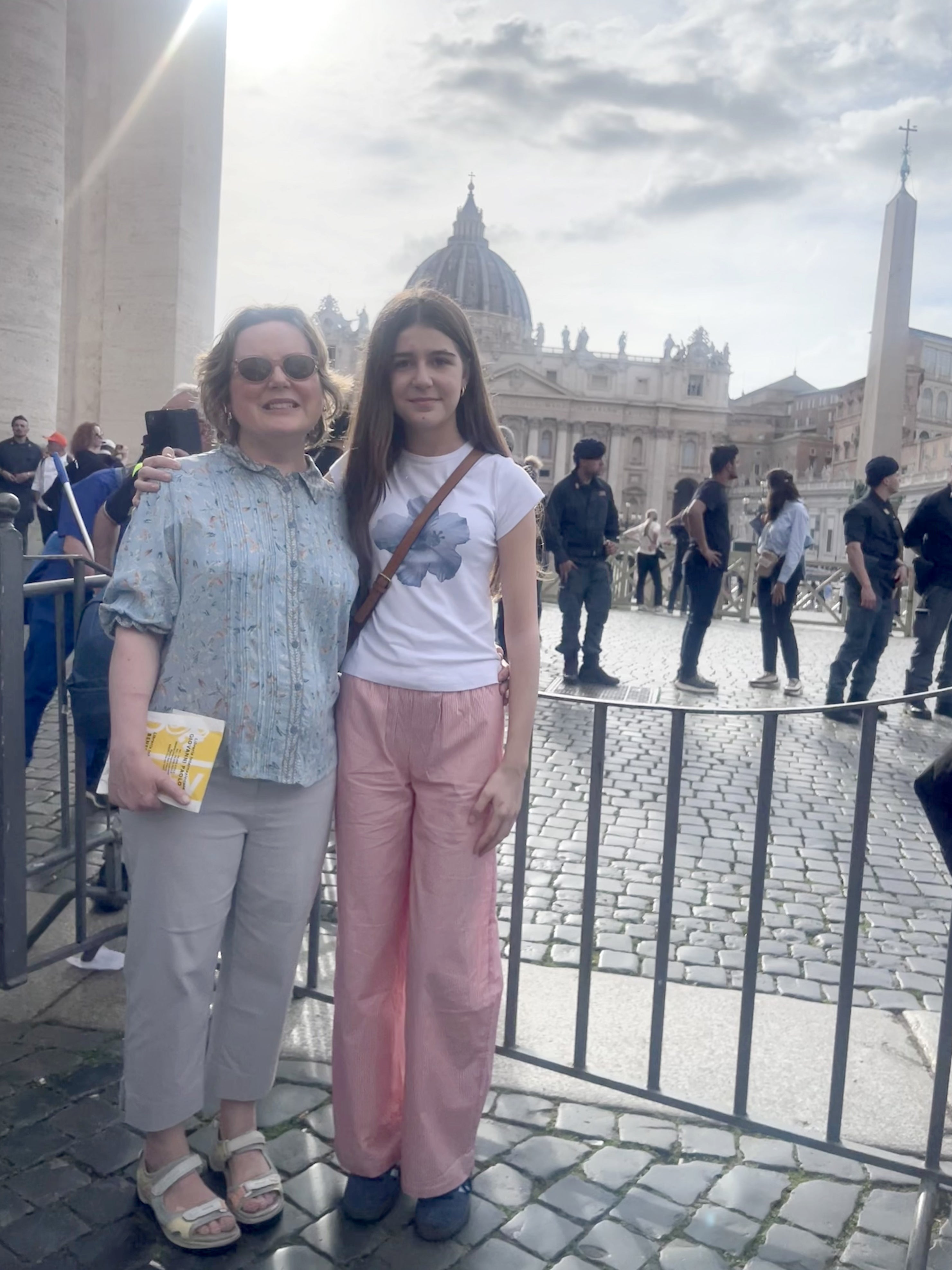 Marguerite O’Leary and her daughter Ellen queued for five hours