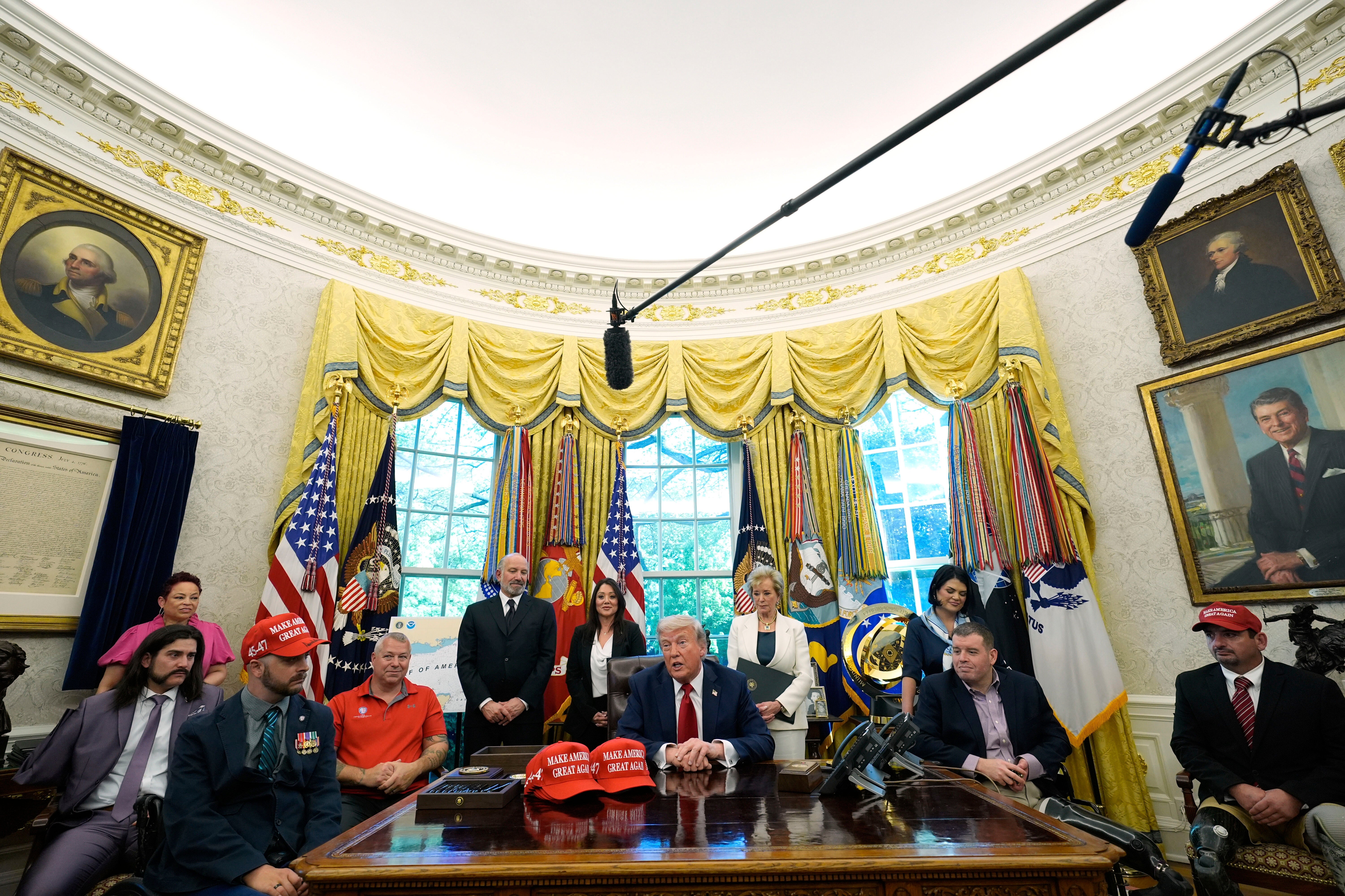 President Donald Trump said he doesn’t want to tax millionaires higher because he believes they’ll leave the country