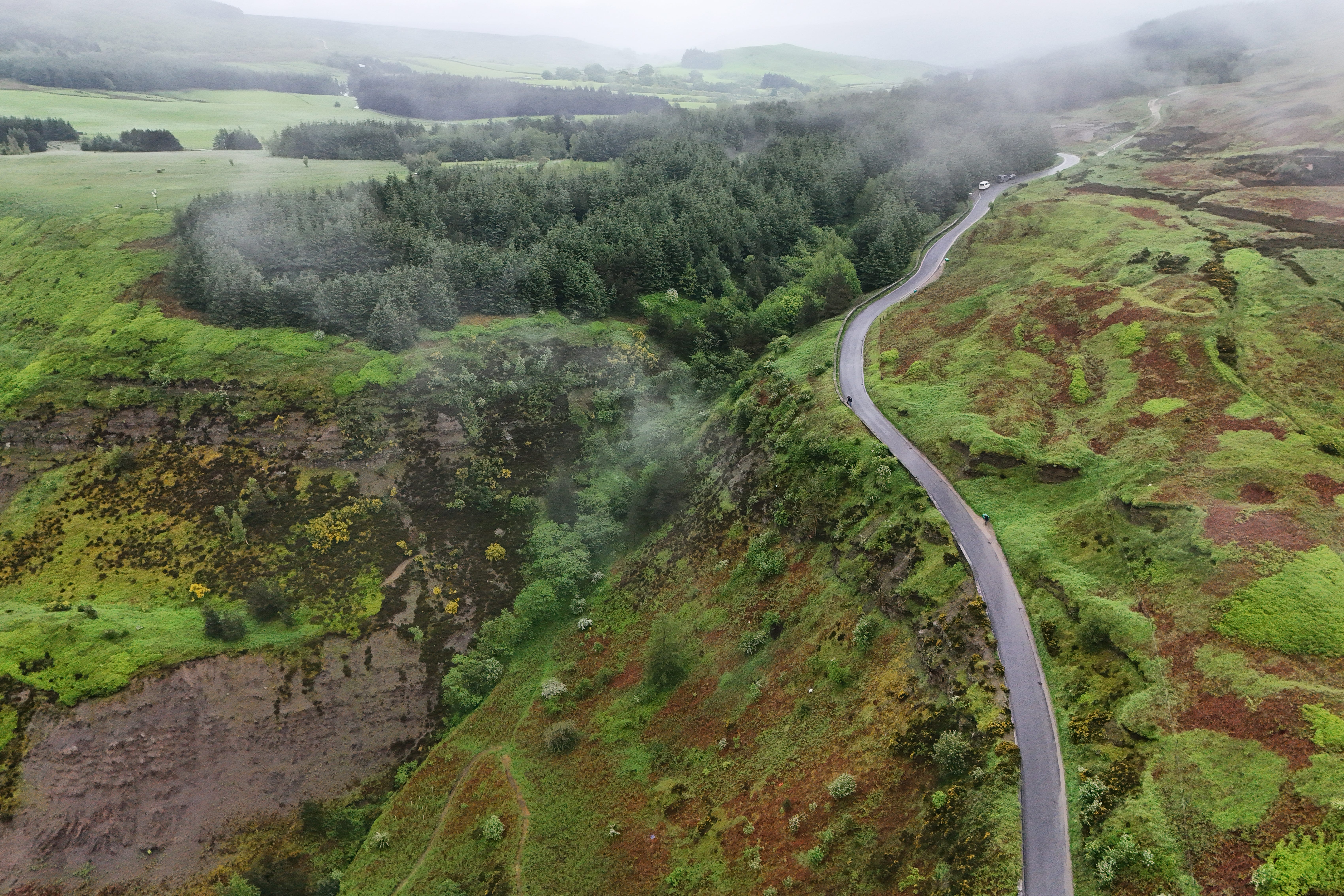 Carlton Bank, where year six pupil Leah Harrison, from Darlington, died in a mudslide in May last year (Owen Humphreys/PA)