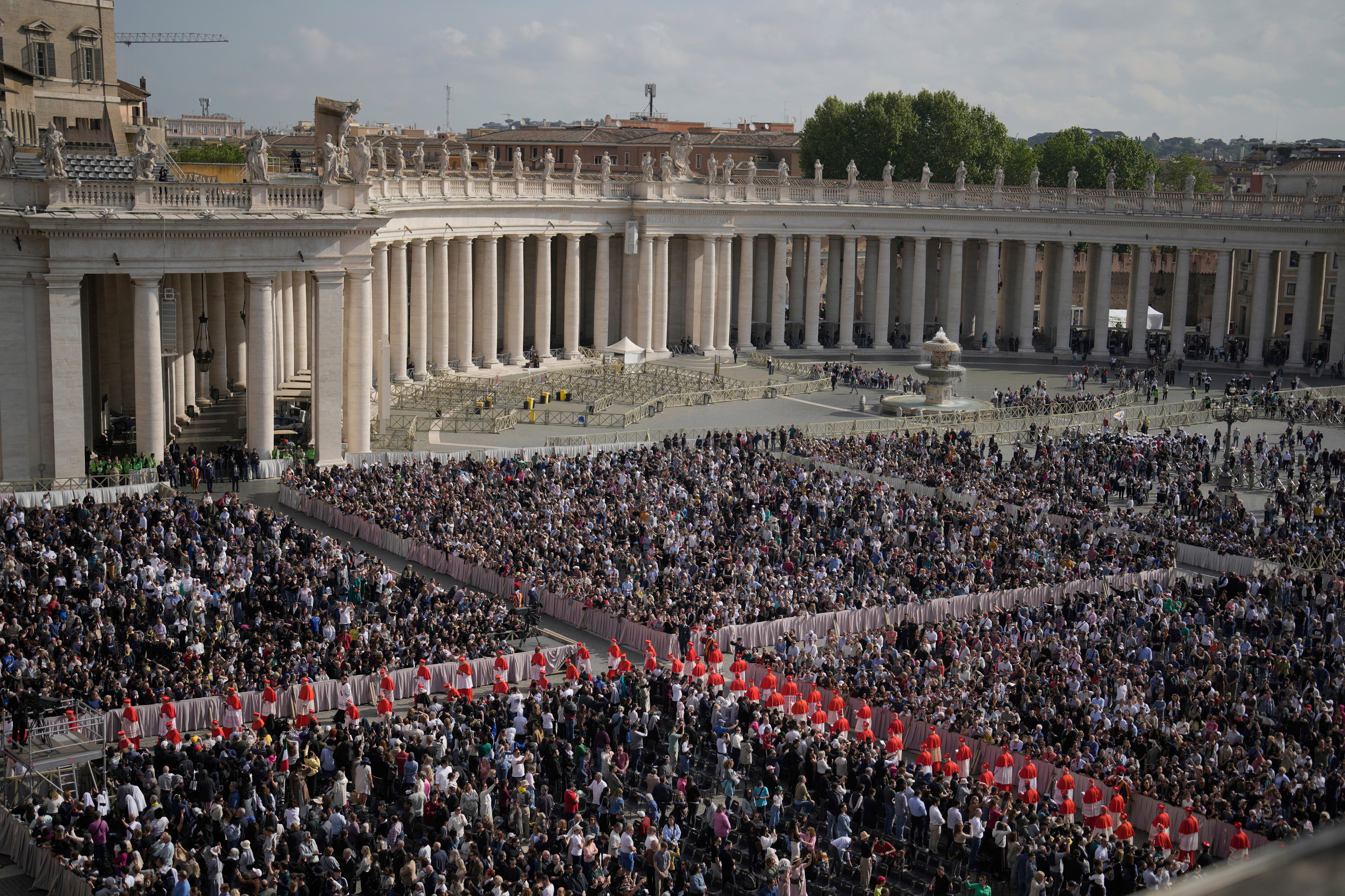 The funeral will be held in St Peter’s Square