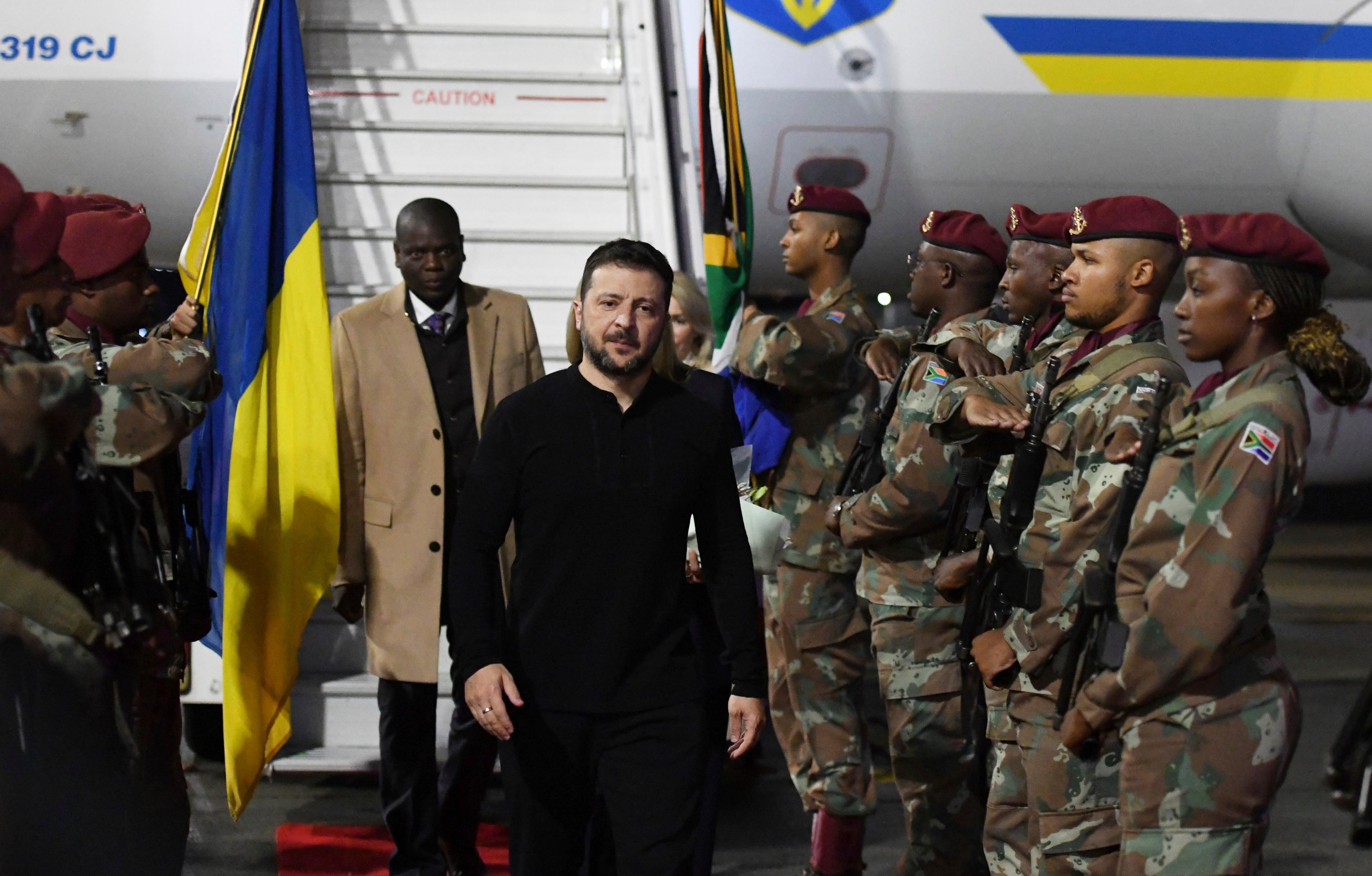 South Africa Ukraine Zelenskyy