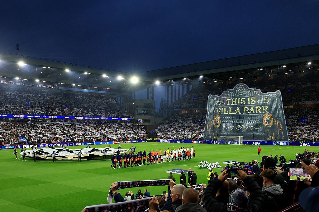 Champions League football returned to Villa Park this season