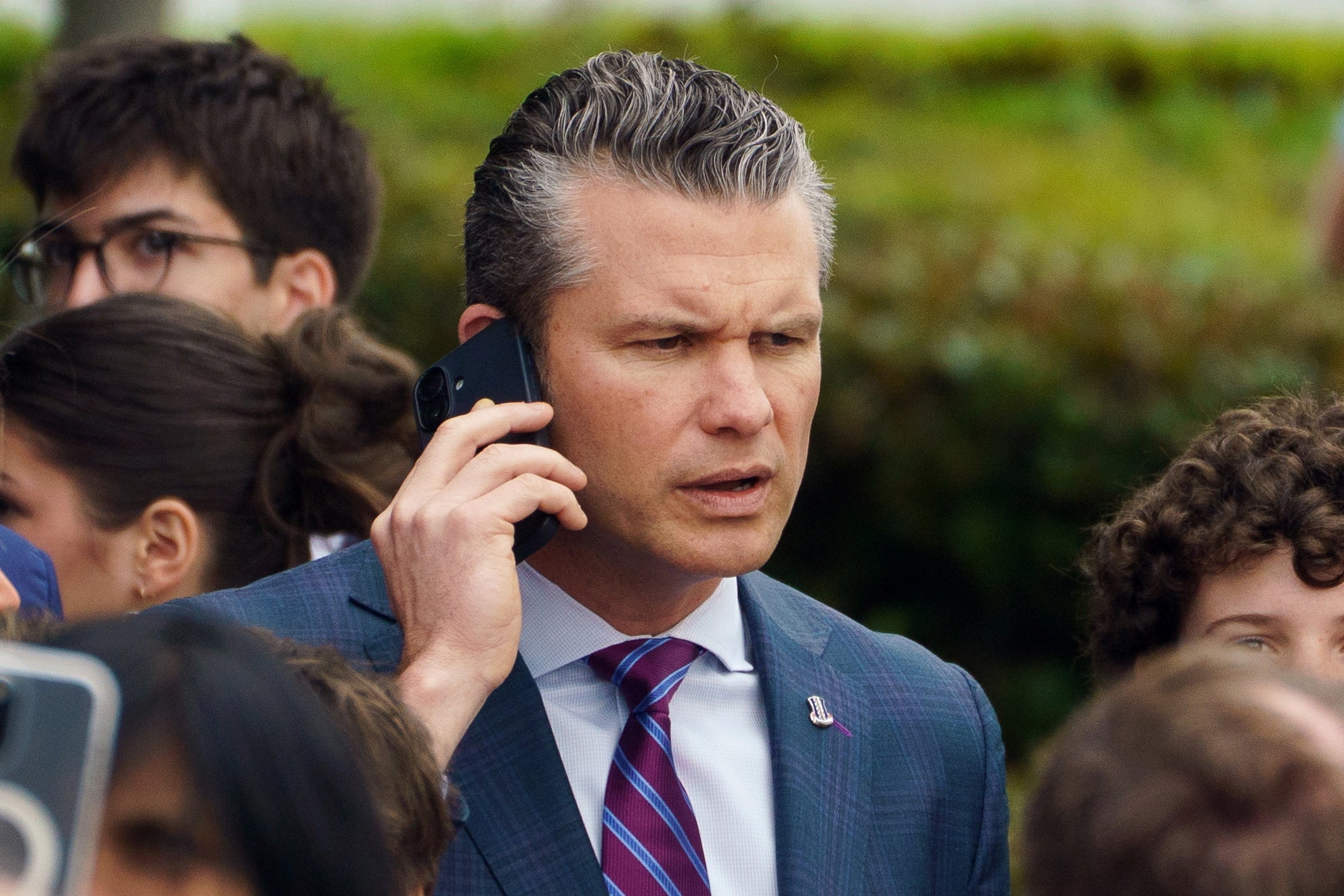 Defense Secretary Pete Hegseth discussed with aides how the app could enable them to coordinate more quickly with White House officials because of the Pentagon’s lack of cell phone service, according to a report.