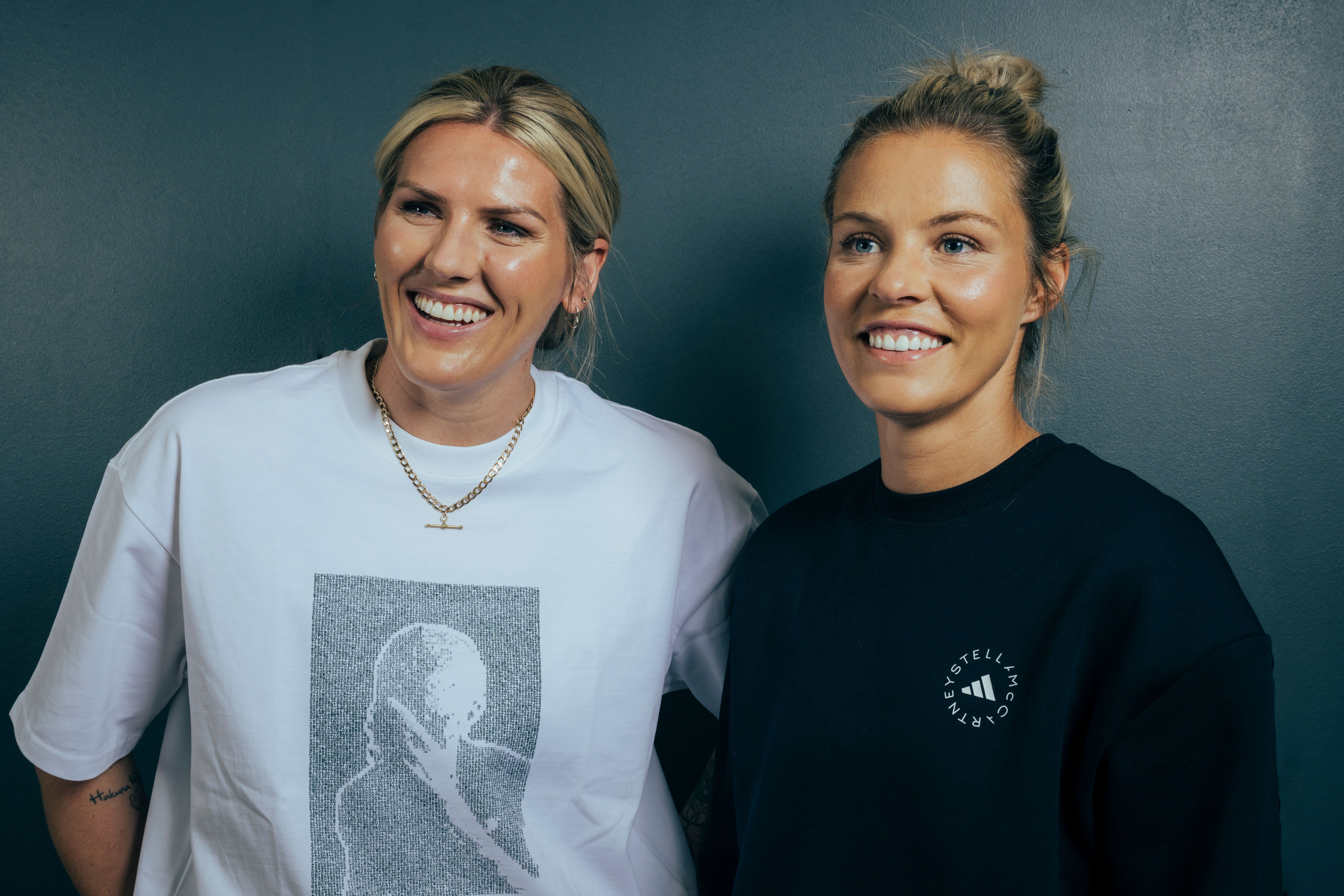 Millie Bright and Rachel Daly have launched a new podcast The Rest Is Football: Daly Brightness. (Garry Jones Photography/PA)
