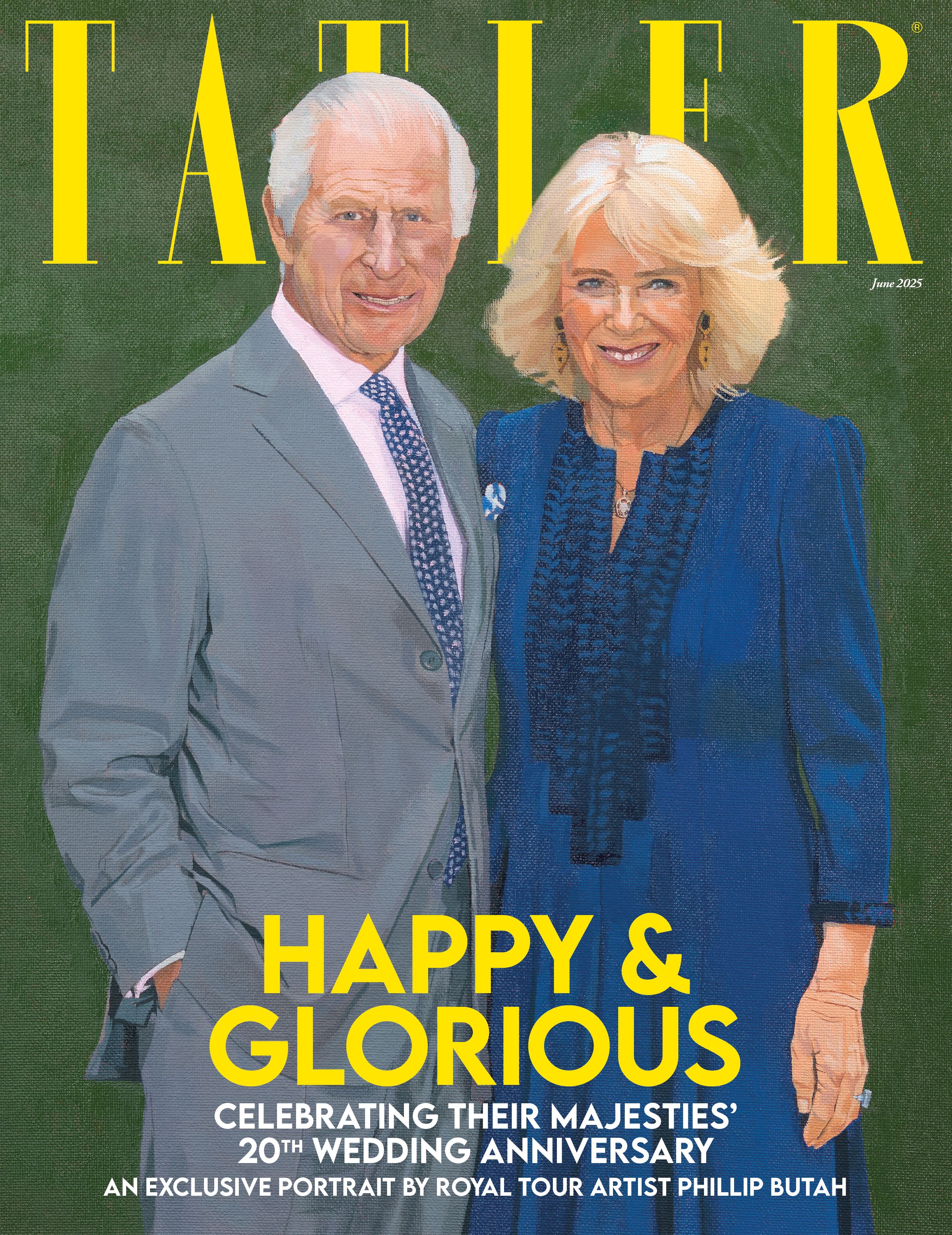Butah’s portrait was painted to mark the magazine’s celebration of the King and Queen’s 20th wedding anniversary