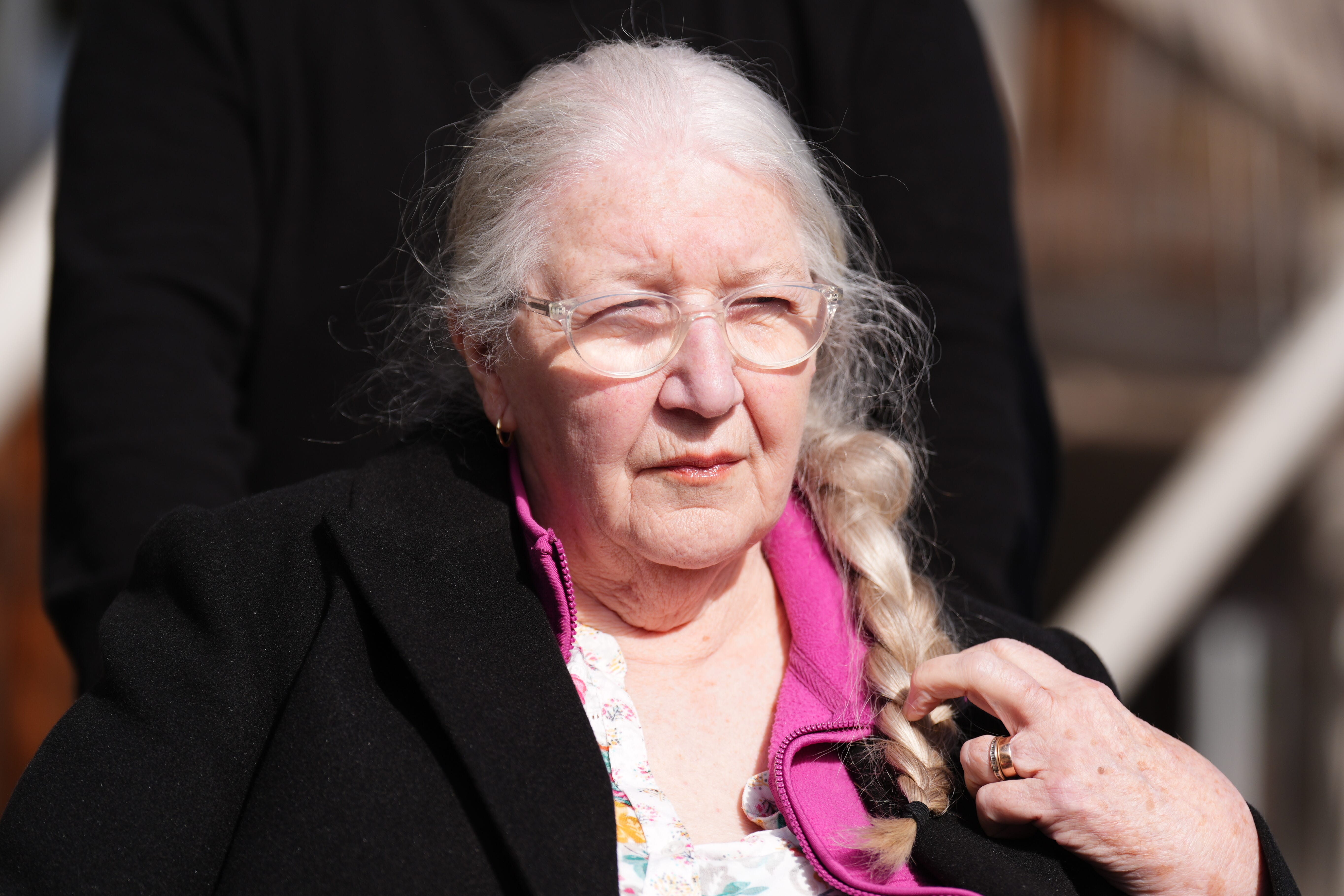 Margaret Caldwell spoke briefly after she and her family met the First Minister and Justice Secretary (Andrew Milligan/PA)