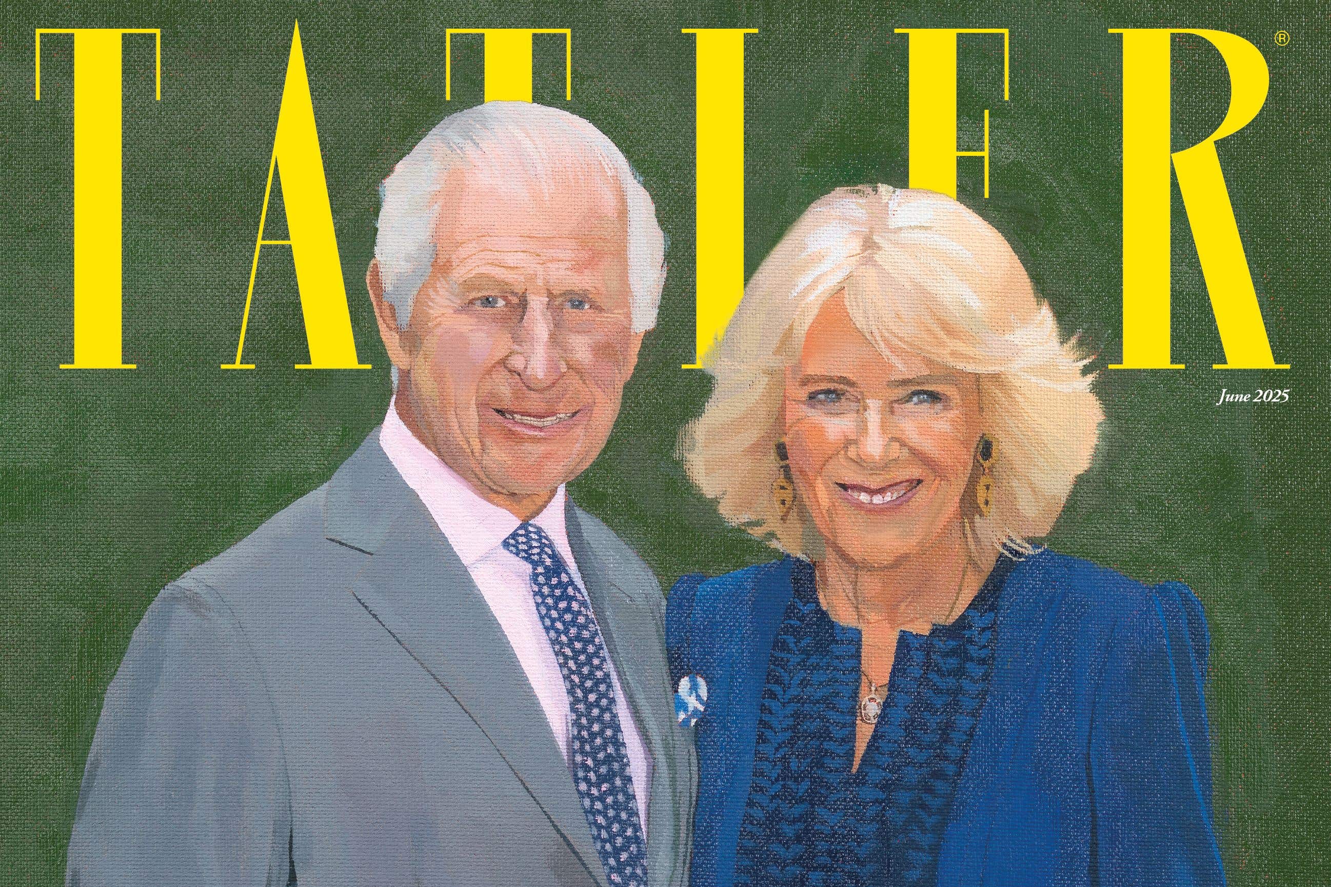 The King and Queen on the cover of Tatler magazine