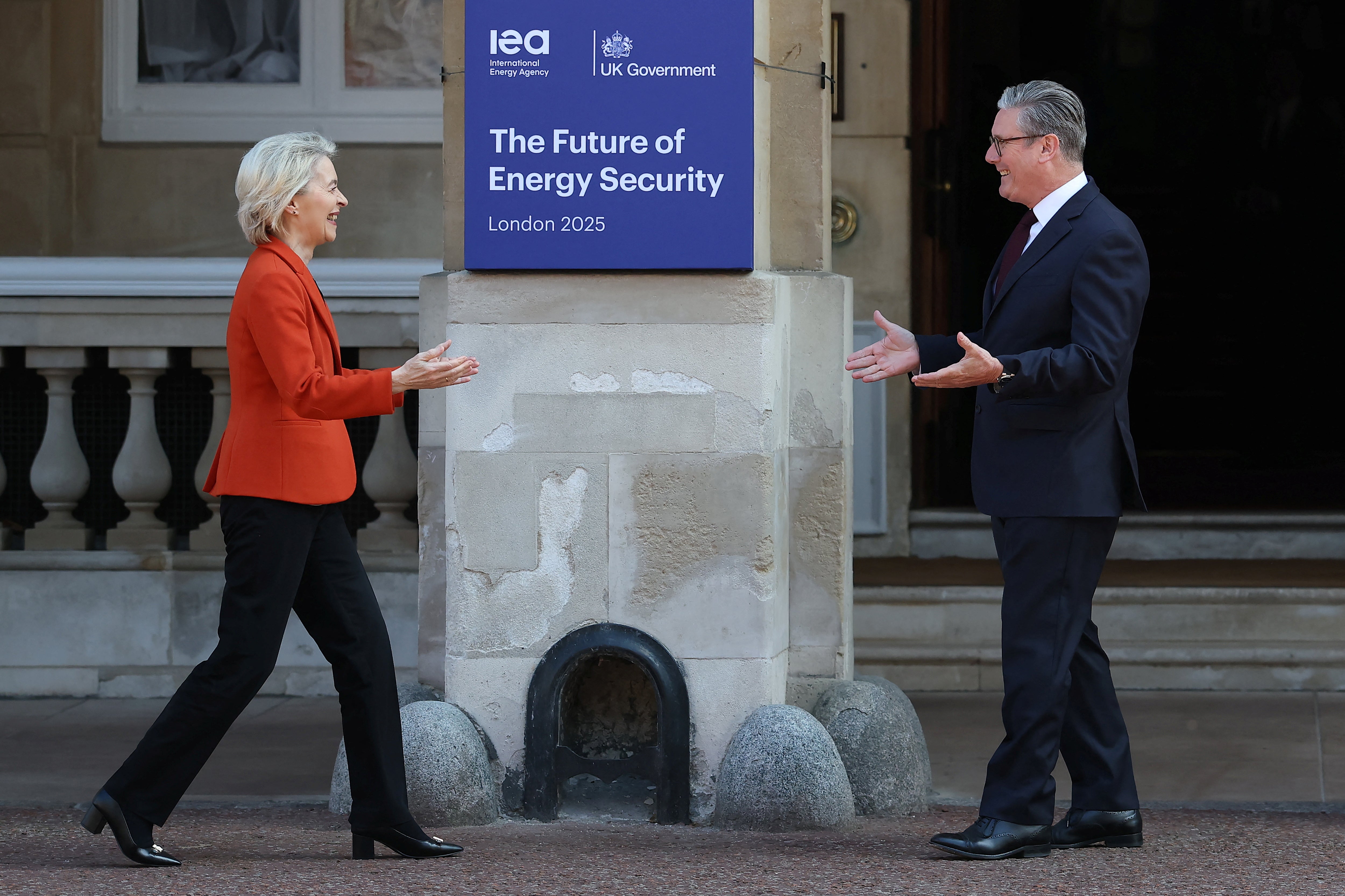 Sir Keir Starmer and Ursula von der Leyen at Thursday’s energy summit