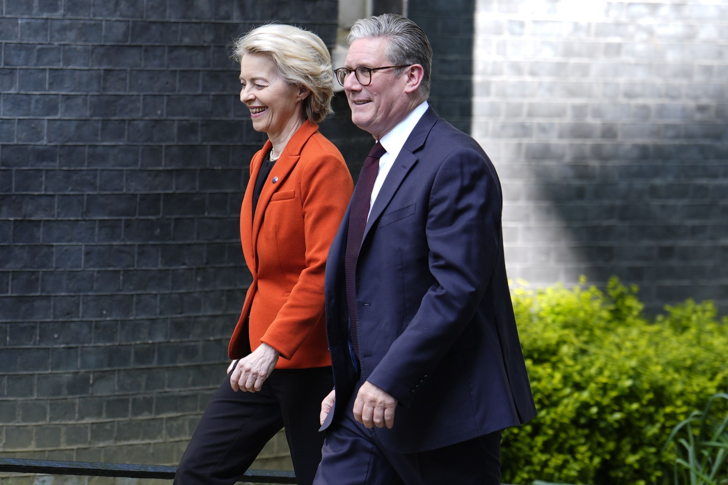 Keir Starmer met European Commission president Ursula von der Leyen in Downing Street last month