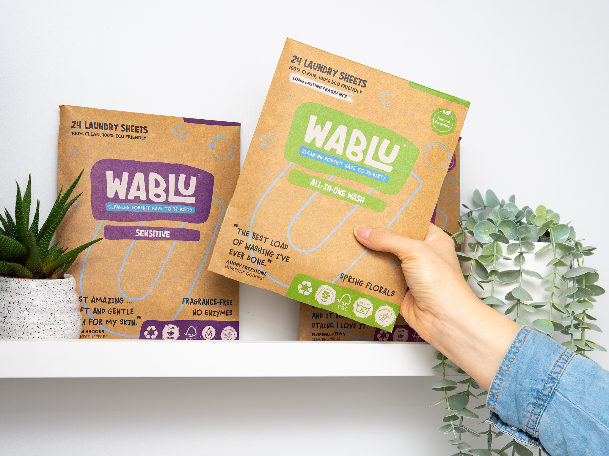 Best eco friendly laundry sheets Indybest review Wablu coloured wash laundry sheets 