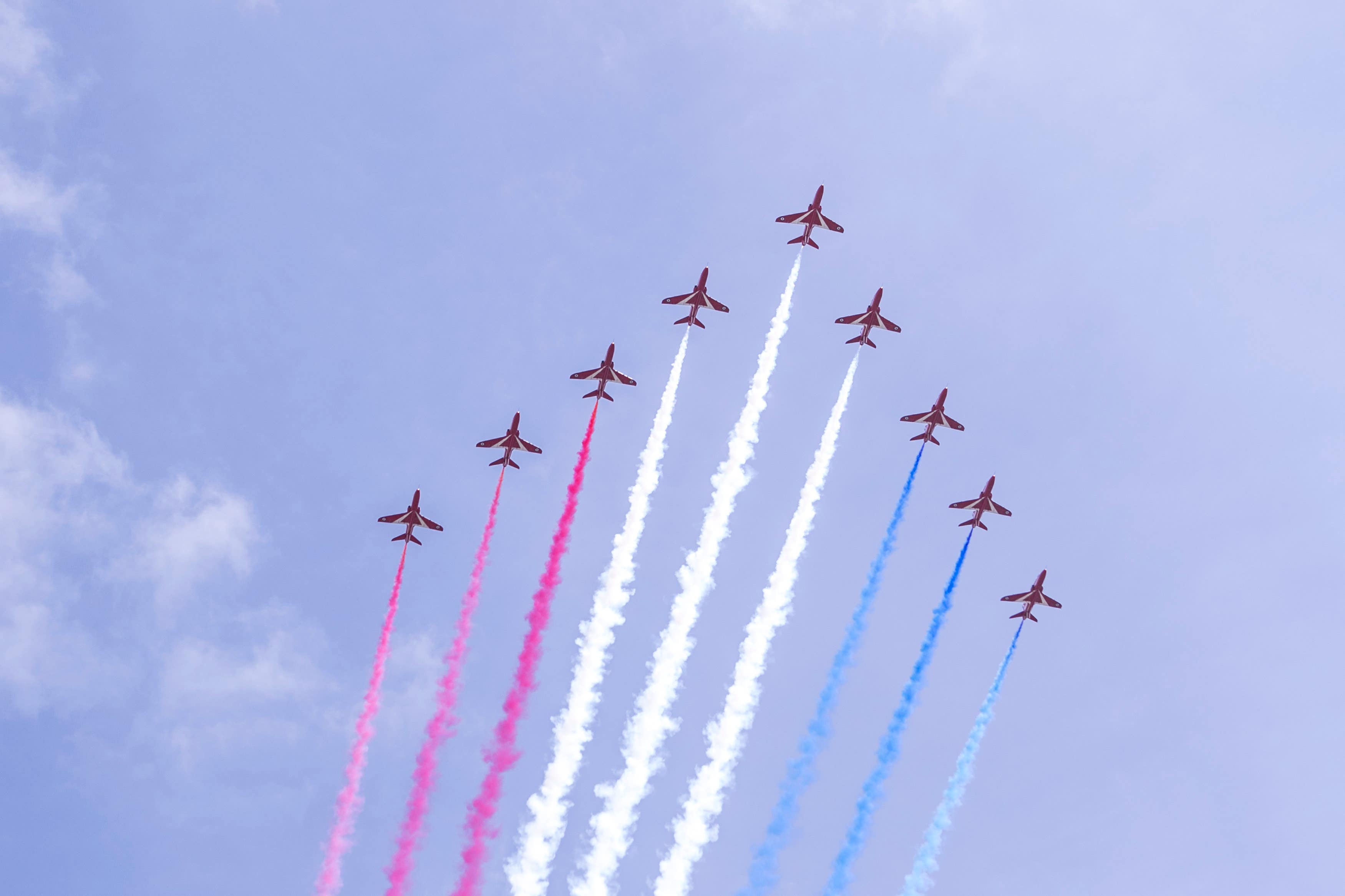 The Red Arrows will take part in the 80th anniversary events (Rick Findler/PA)