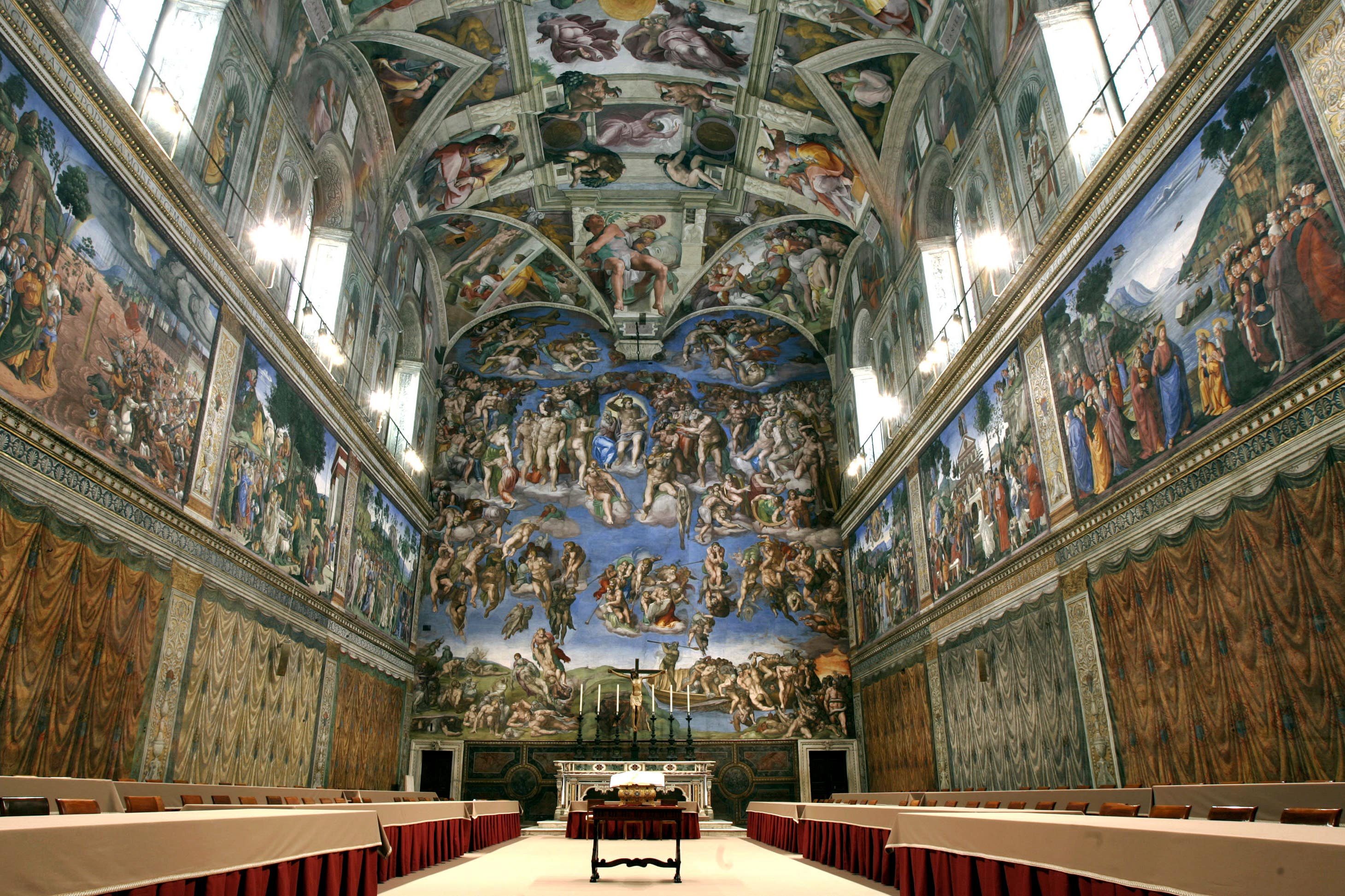 The conclave will take place in the Sistine Chapel (Pier Paolo Cito/AP)