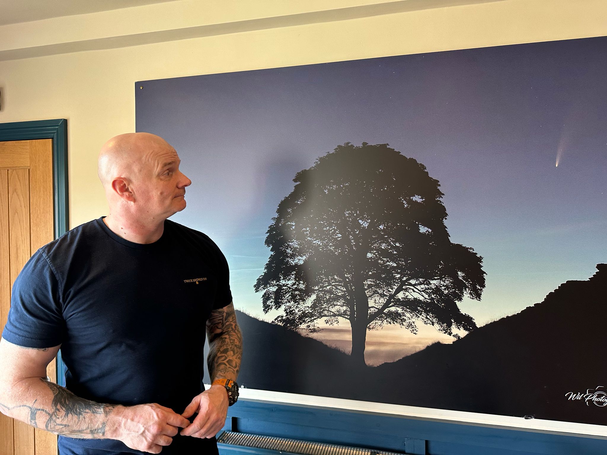 Steve Blair, manager of the Twice Brewed Inn, close to the Sycamore Gap, says people need closure on the loss of the tree