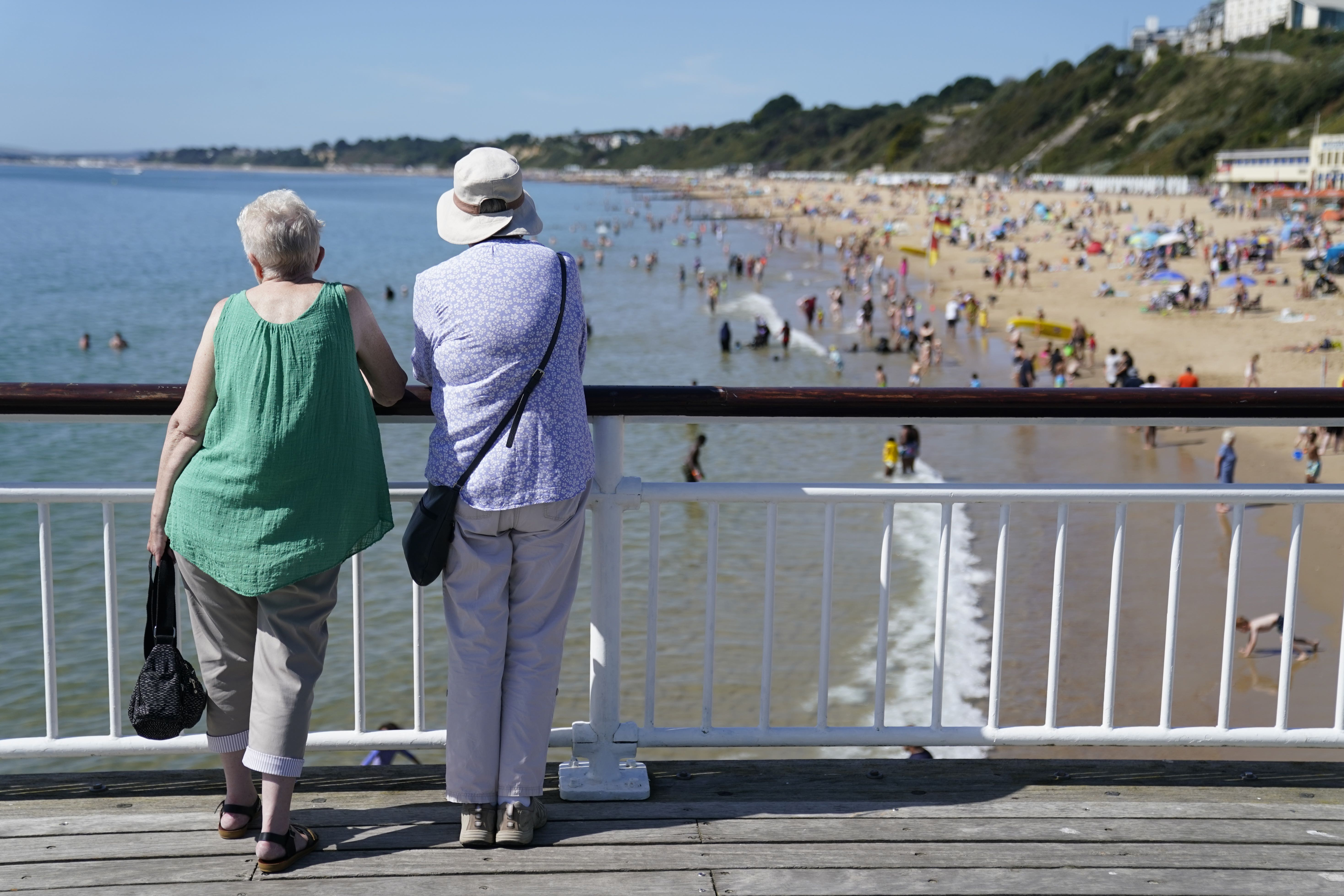 Forecasters predict conditions will become increasingly warm from Monday (Andrew Matthews/PA)