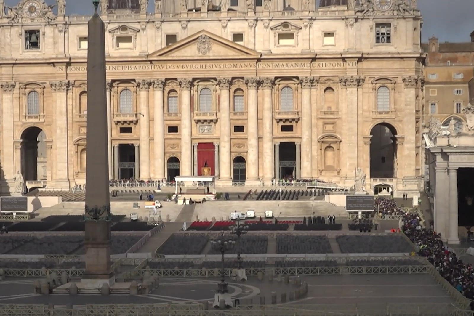 Preparations are under way for Pope Francis’s funeral on Saturday (PA)
