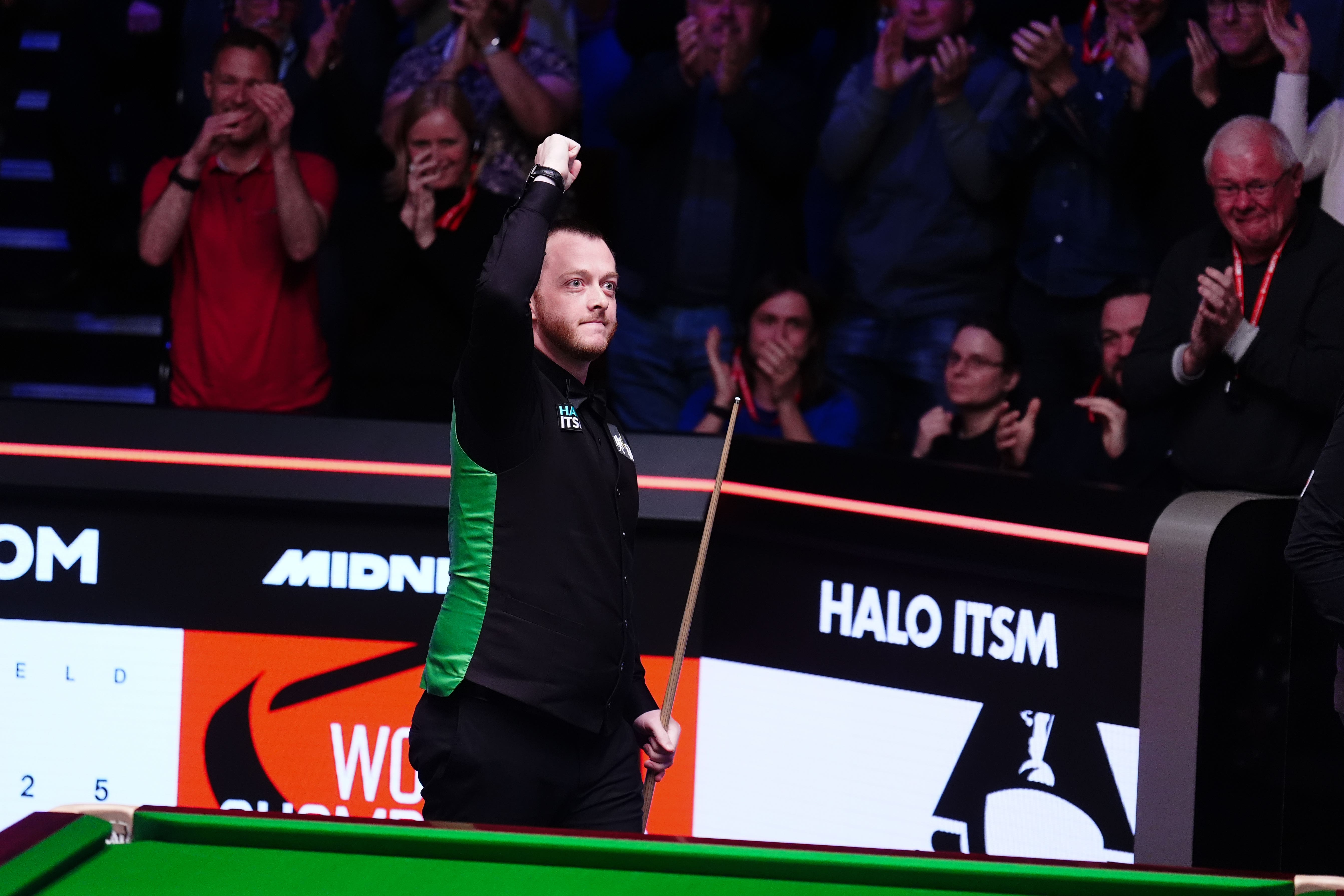 Mark Allen scored the 15th maximum break at the Crucible on Friday (Mike Egerton/PA)