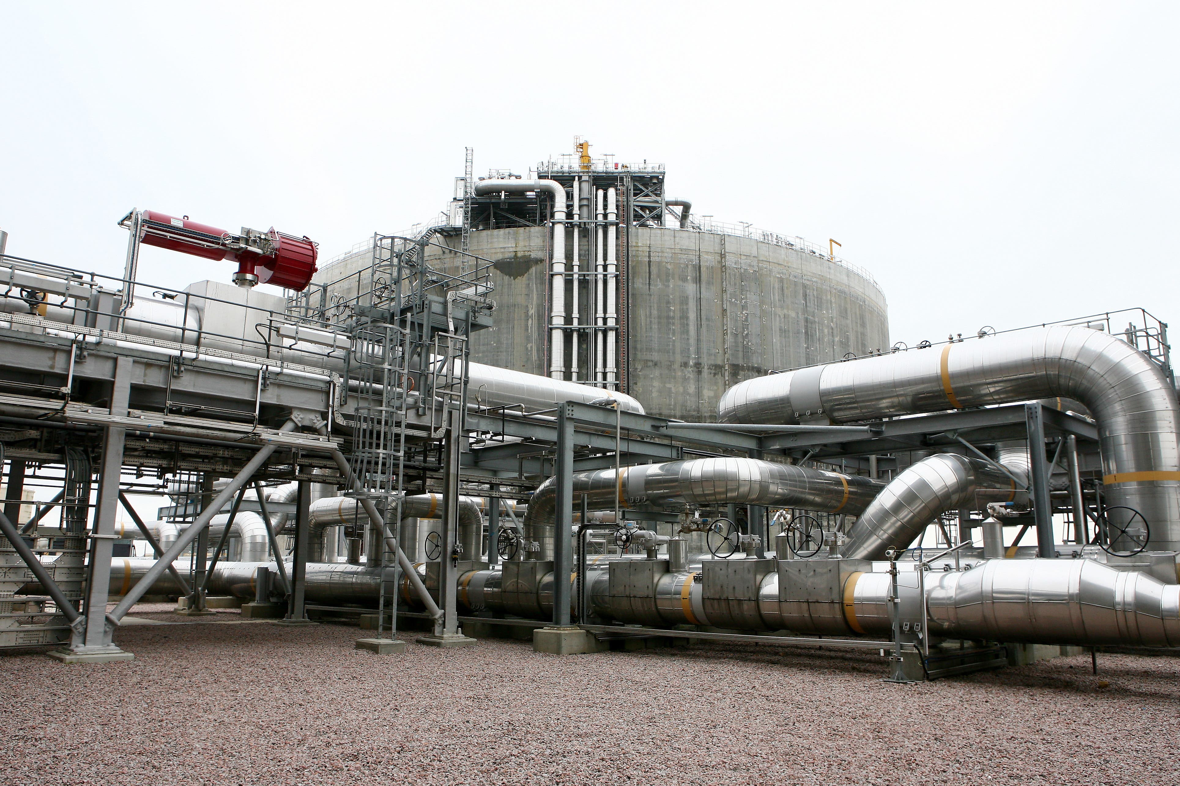 The National Grid Grain LNG site in Grain, Kent (Gareth Fuller/PA)