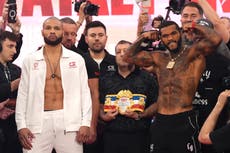 Eubank Jr vs Benn LIVE: Start time, undercard, fight updates and results as Chris Sr arrives in plot twist