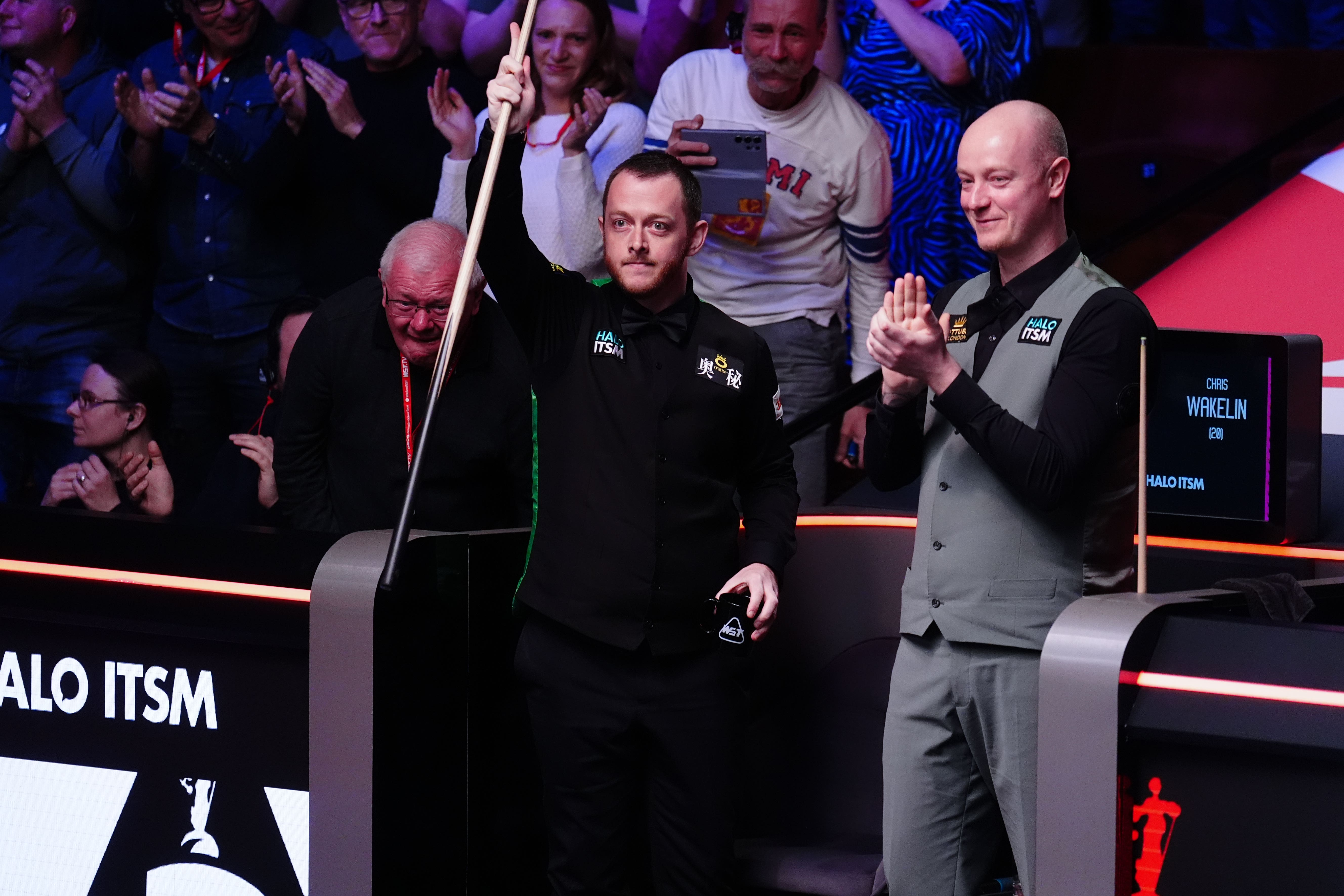 Mark Allen scored a maximum 147 break on his way to a second round defeat by Chris Wakelin at the World Snooker Championship (Mike Egerton/PA)