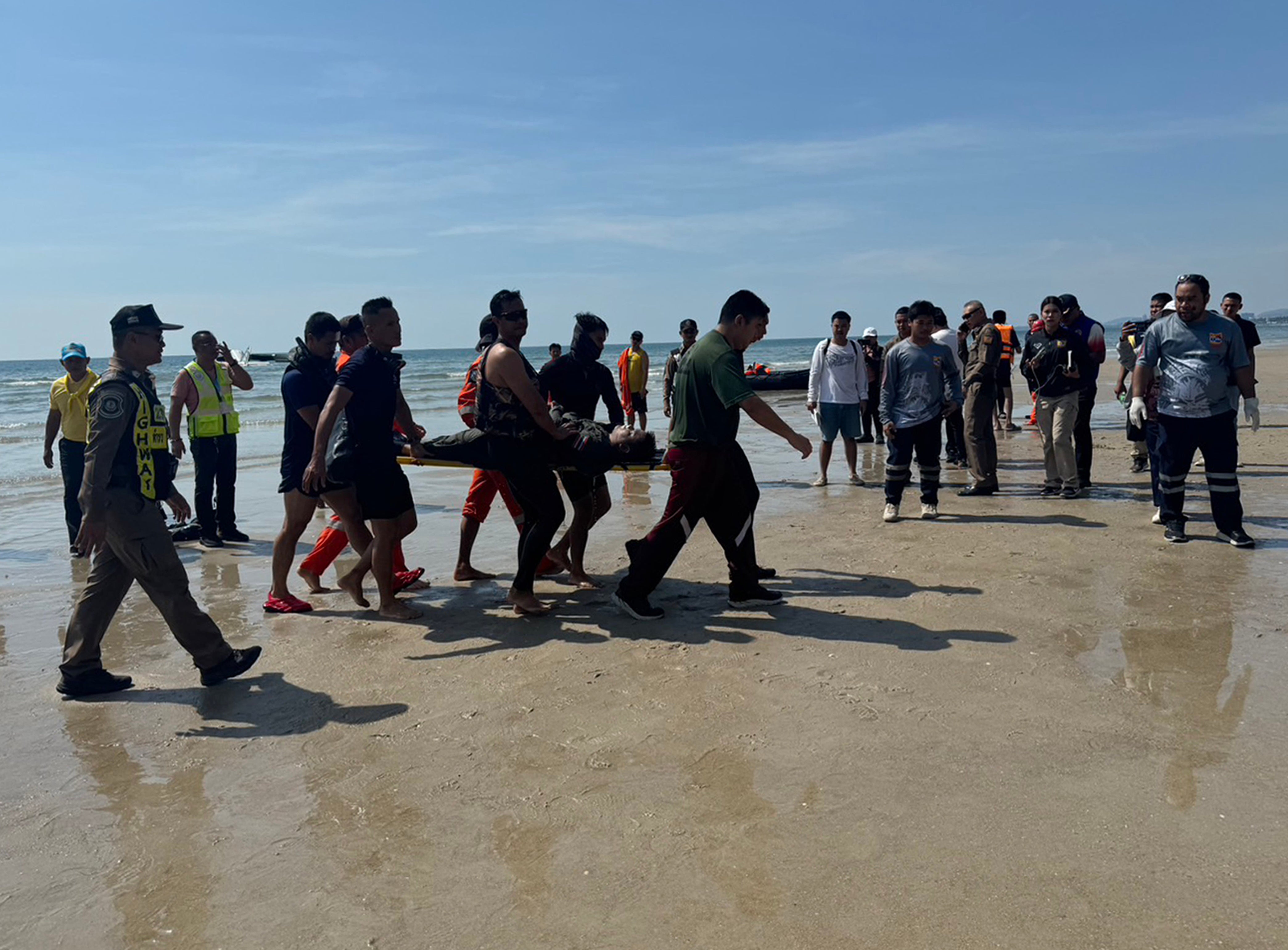 The plane crashed near Hua Hin airport