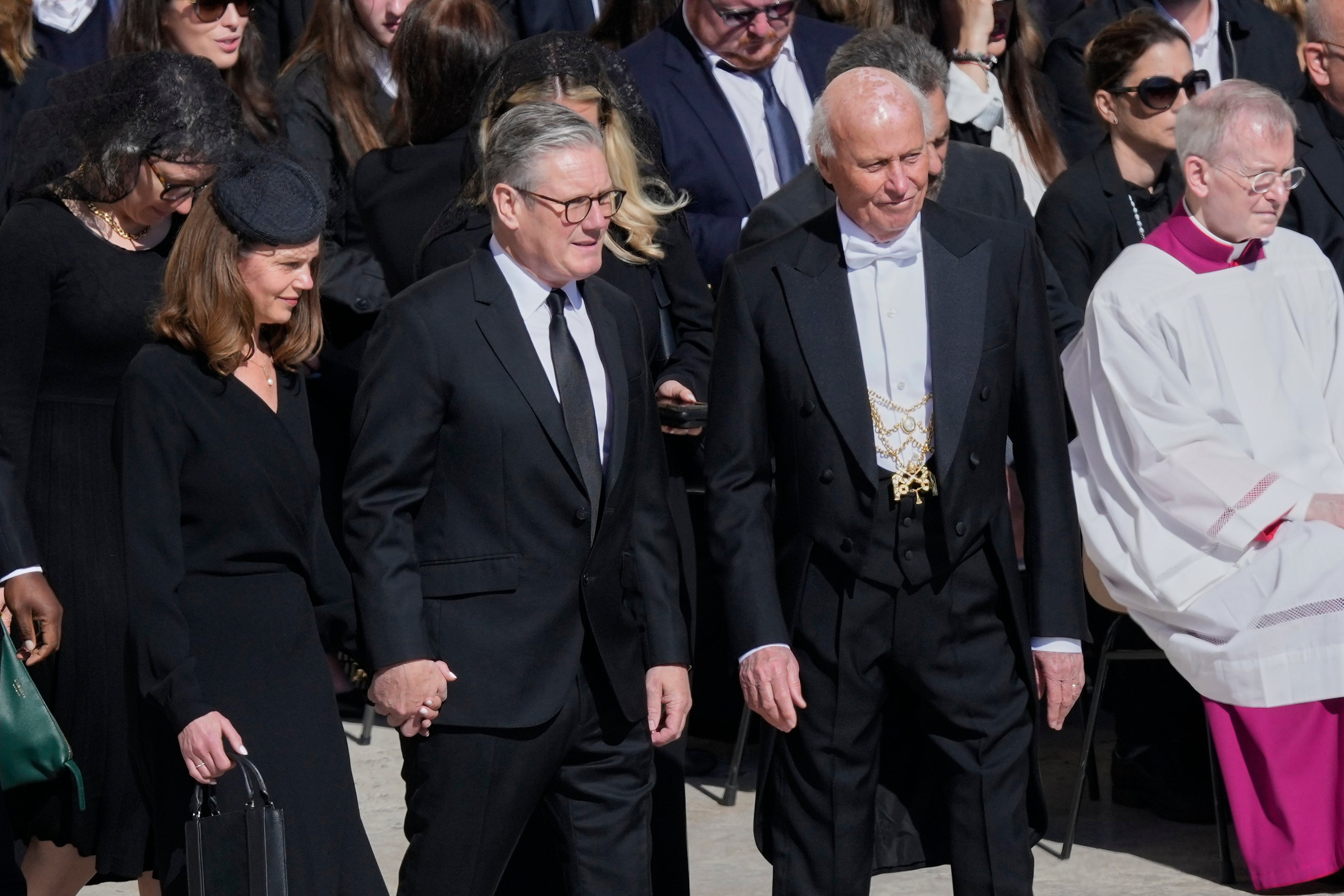 Sir Keir Starmer and wife Victoria attended to represent Britain alongside Prince William
