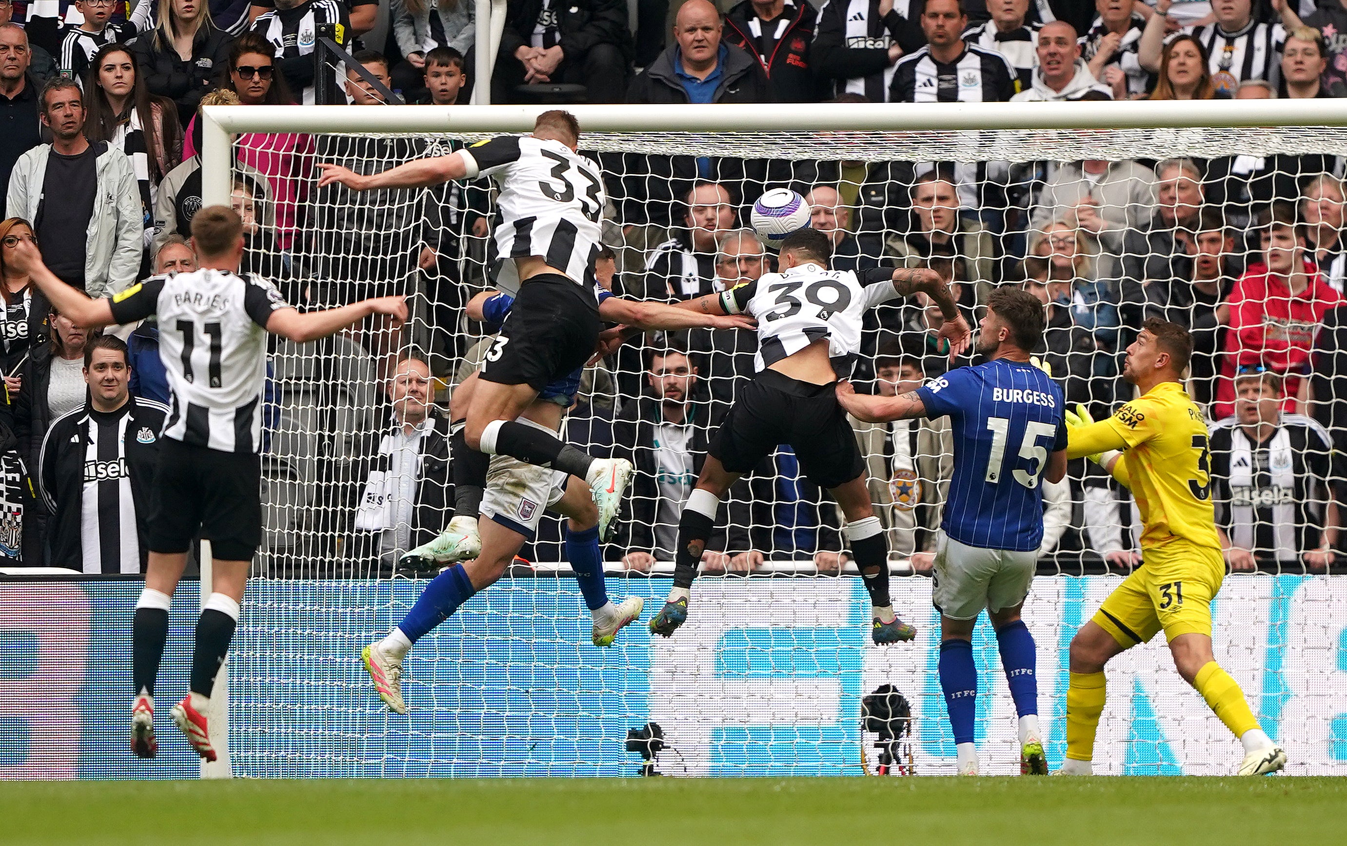 Dan Burn headed in Newcastle's second goal