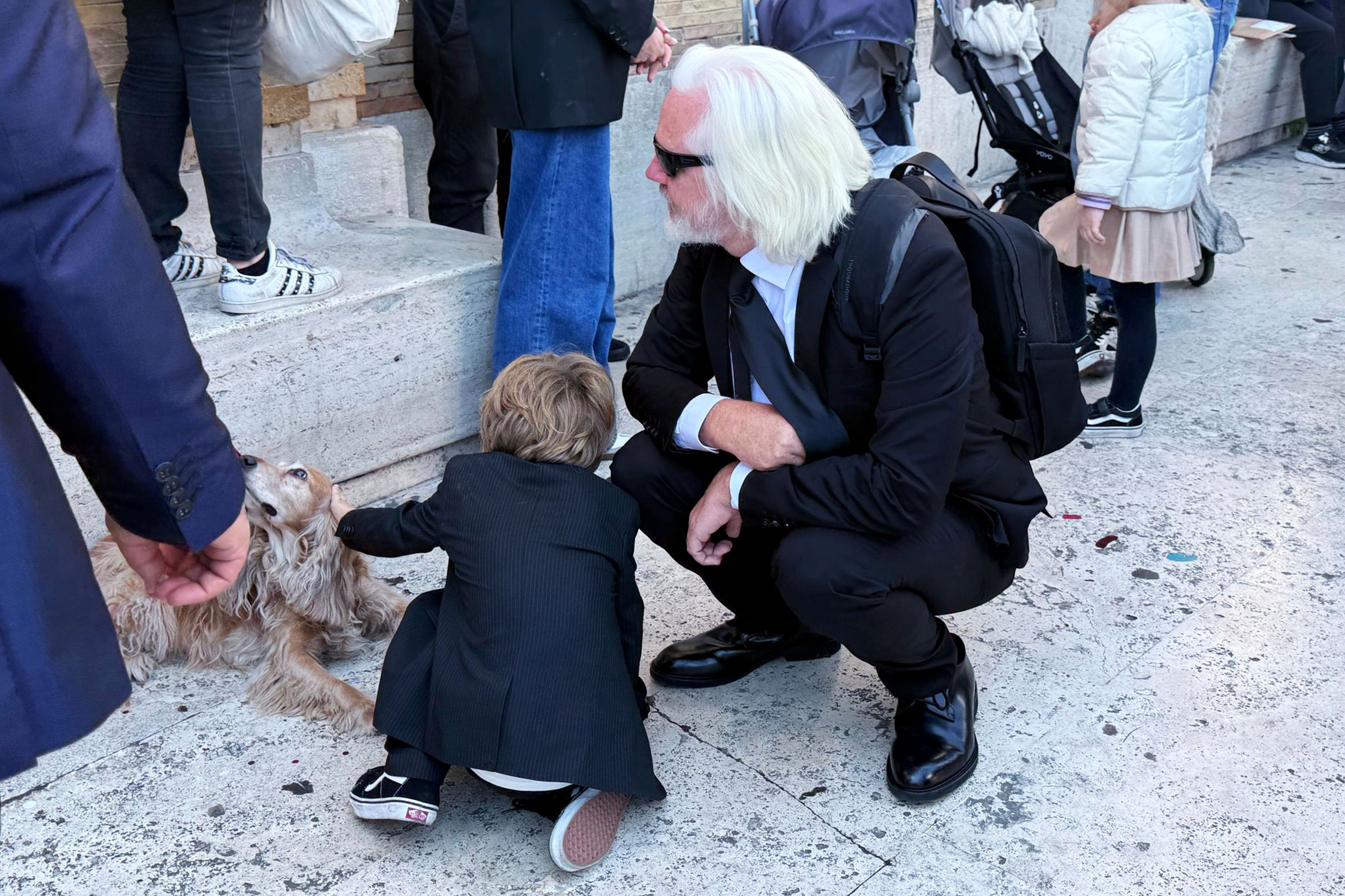 Julian Assange attended the funeral of Pope Francis in St Peter’s Square at the Vatican (Giusi Brega/LaPresse via AP)